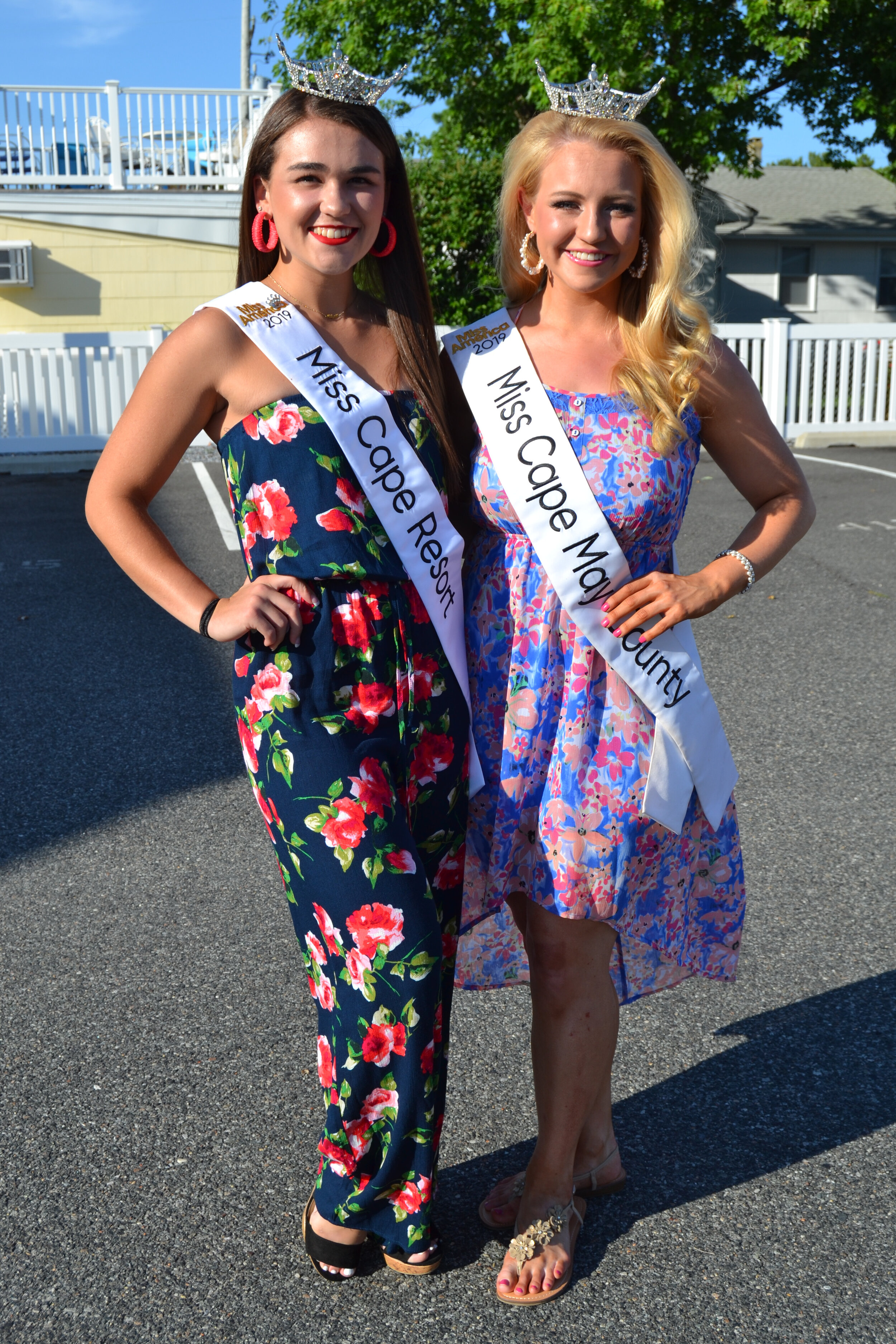 Miss Cape Resort Abby Waid and  Miss Cape May County Amy Phillips