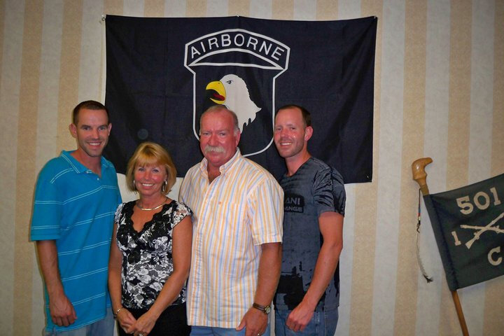 Bruce Land with his wife and sons Shaun and Devon.