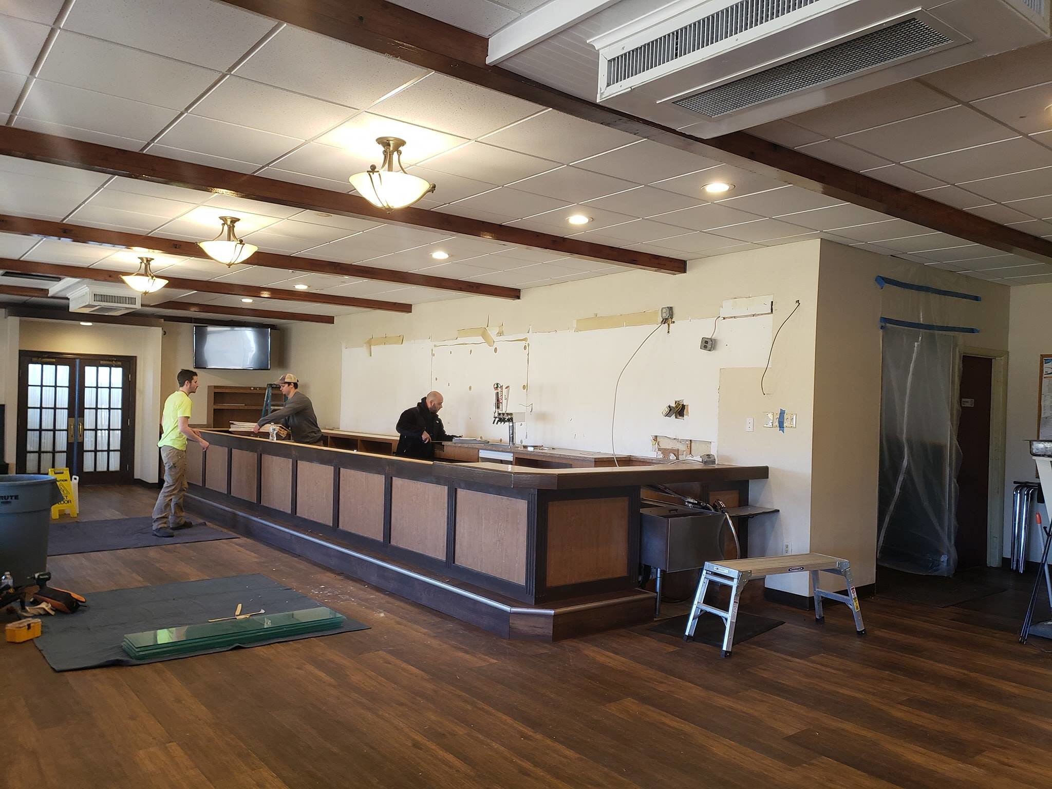 A look at MacKissic’s Pub at The Shore Club while renovations were underway… 