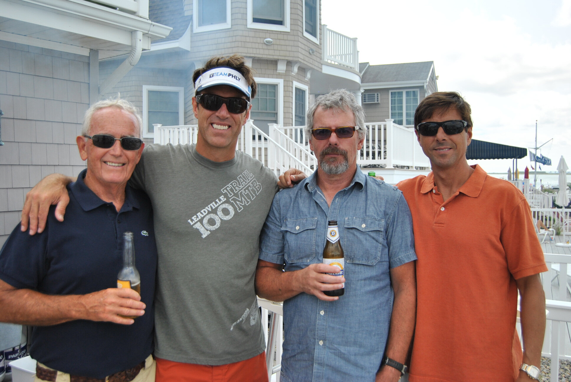 From left: David Crafts, David Cox (son), Edward Bankert (brother), and Greg Eger (son-in-law)