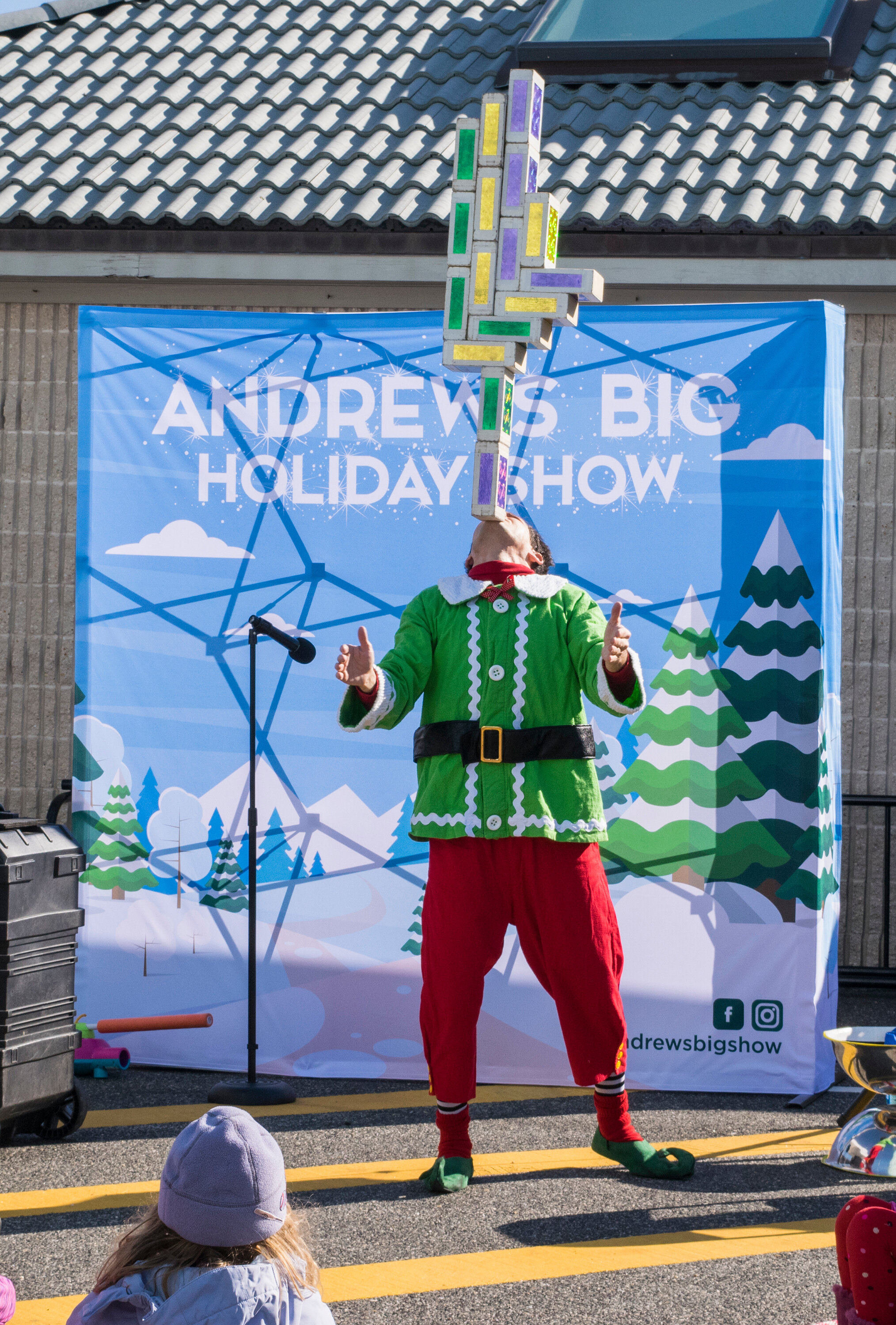 Andrew the Elf performs  his Big Holiday Show.
