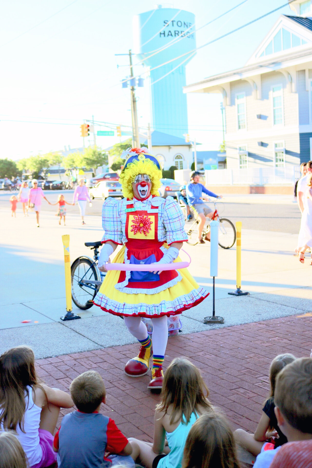 Sue Coppola, one of the Cunard Family Clowns