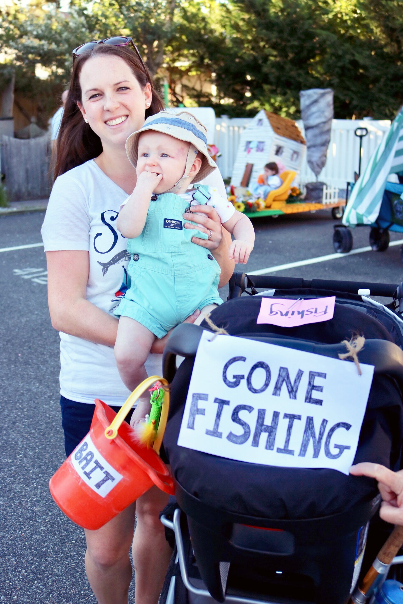 Little Fisherman Benjamin Klobedanz and mom Megan