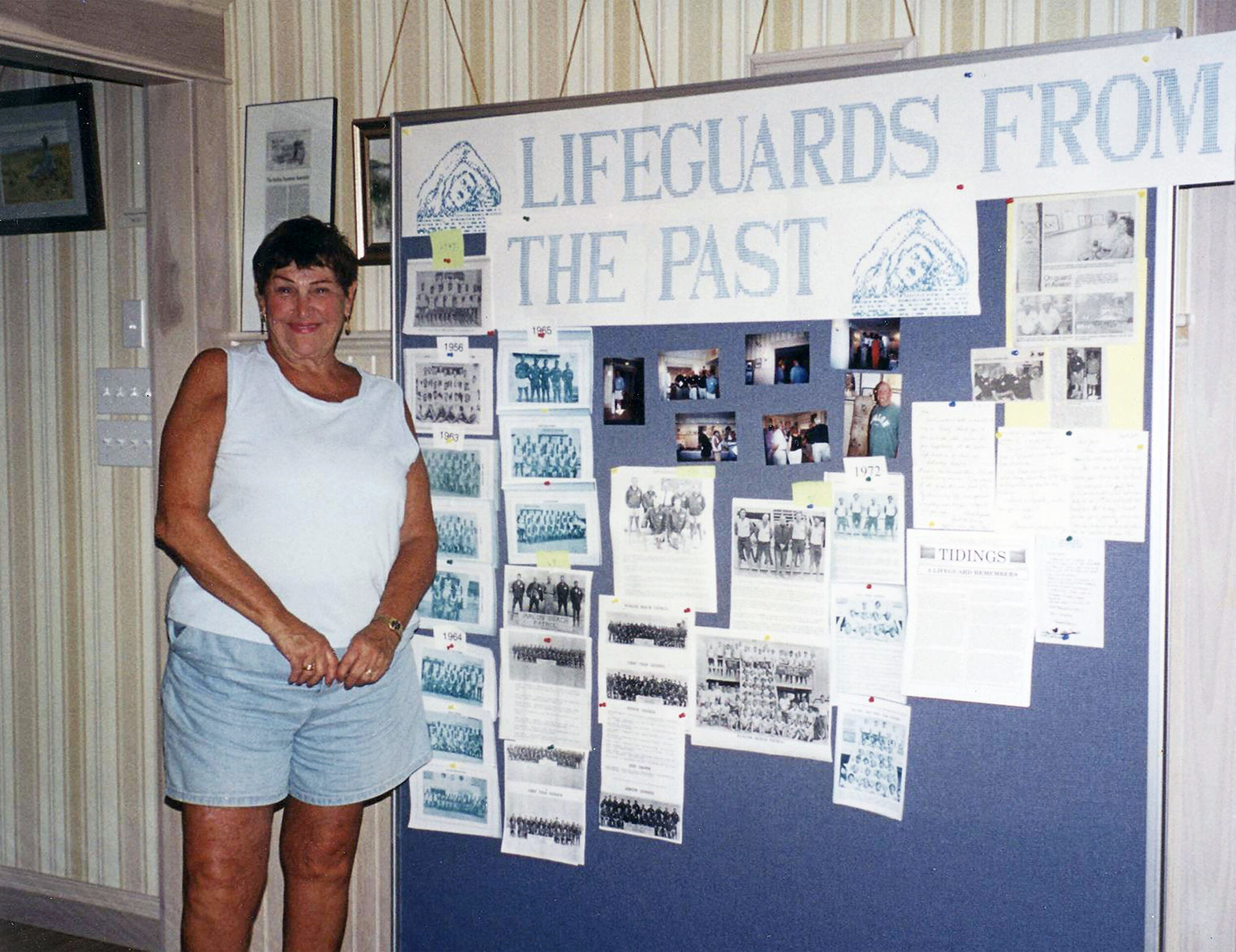 Jeanne Sykes on a visit to the Avalon History Museum.