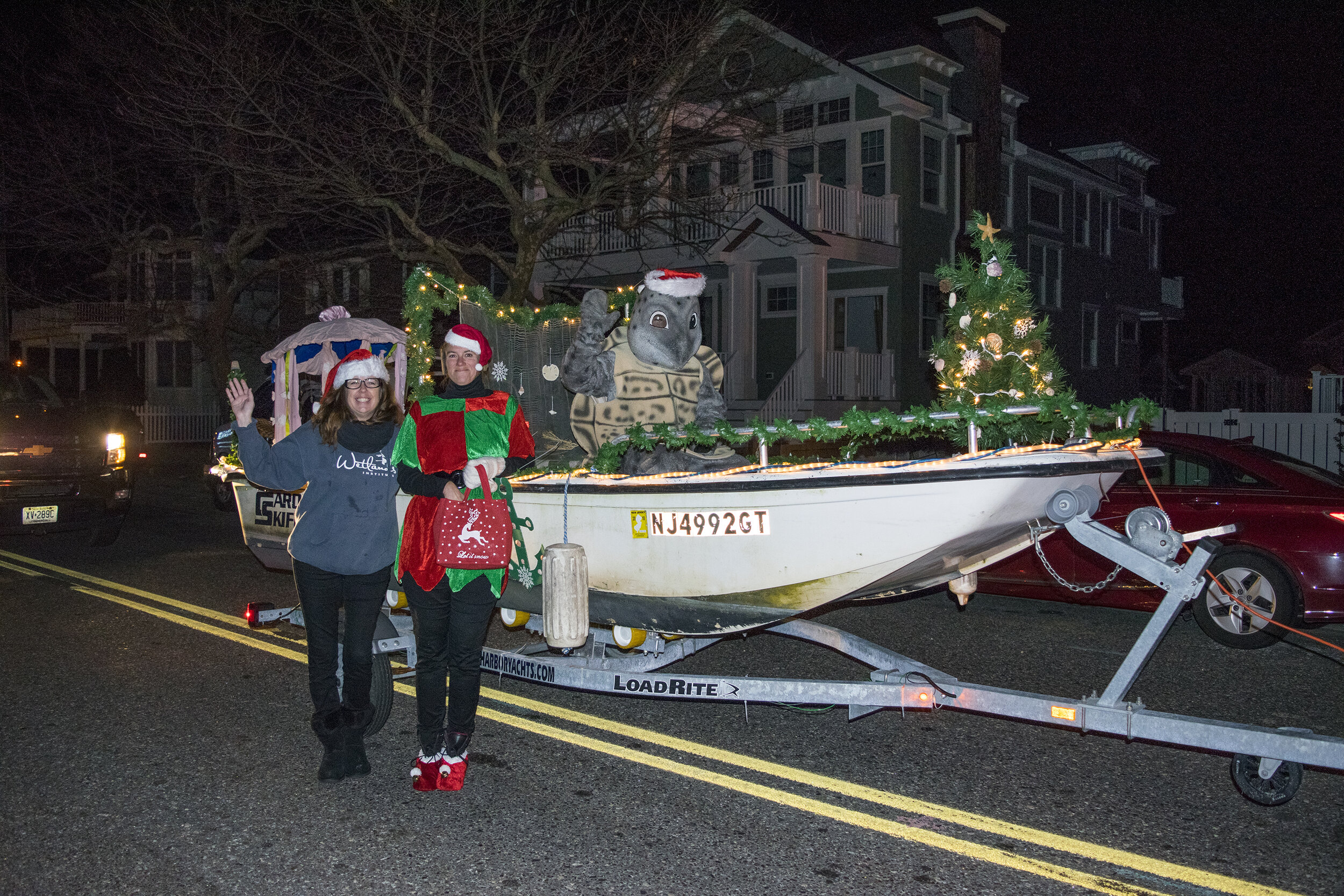 The Wetlands Institute staff and mascot ‘Scute in the Stone Harbor Christmas Parade.