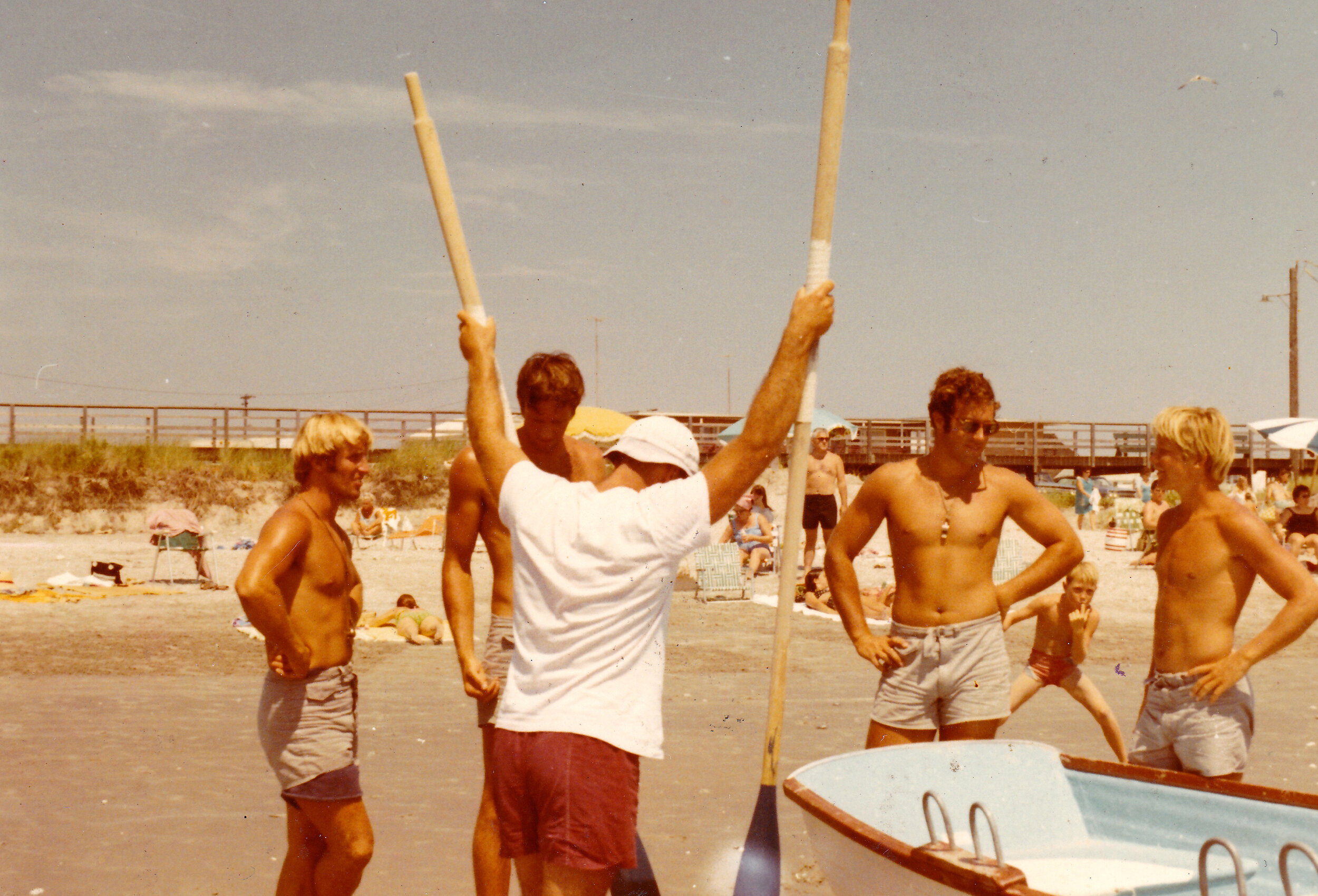 Ready for the town row-offs in 1970. That’s Captain Murray Wolf with his back to the camera.