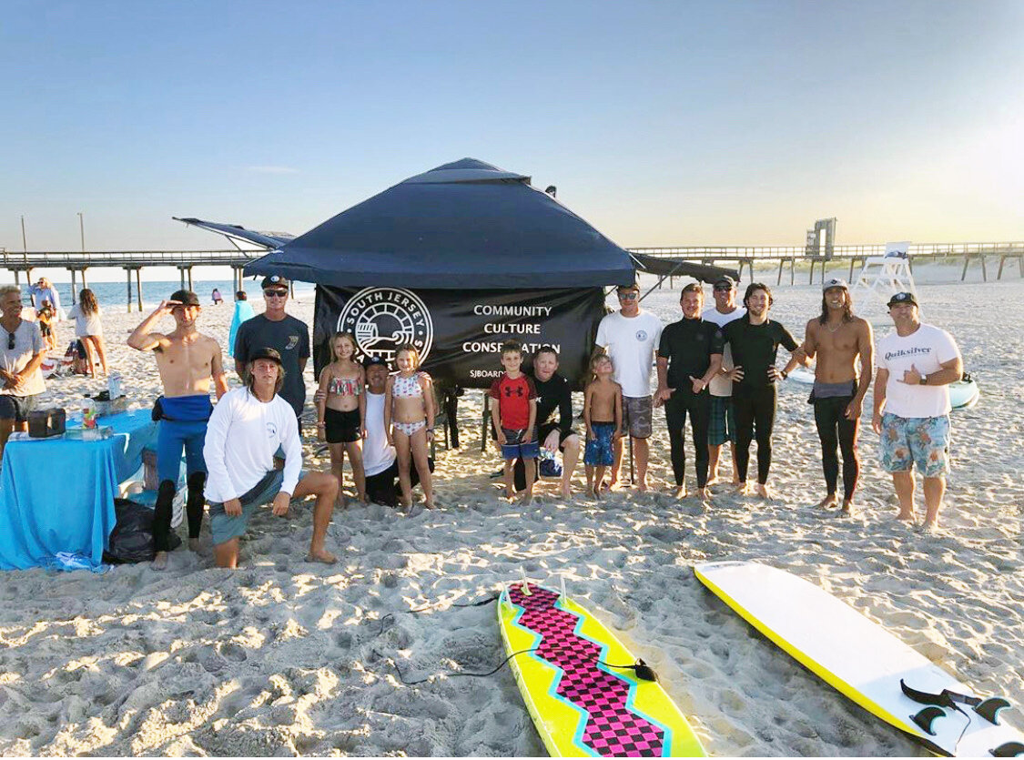 Boardriders with students who got a free lesson.