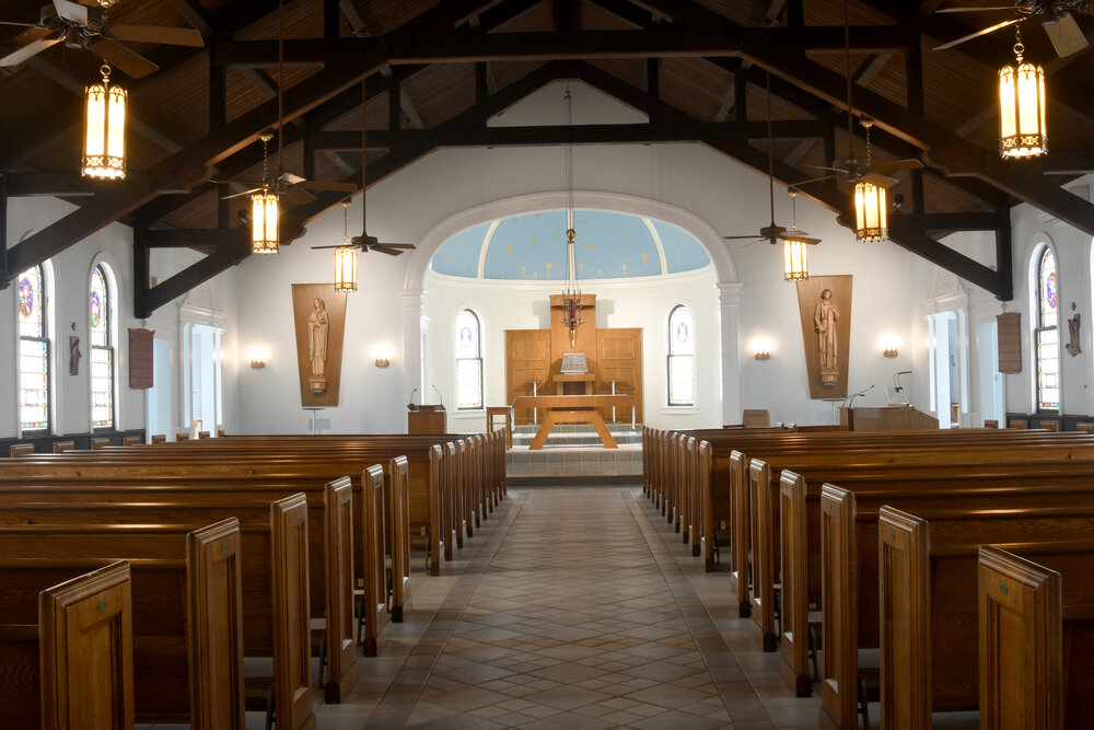 The chapel inside Villa Maria, where Mass has been said for more than 80 years.