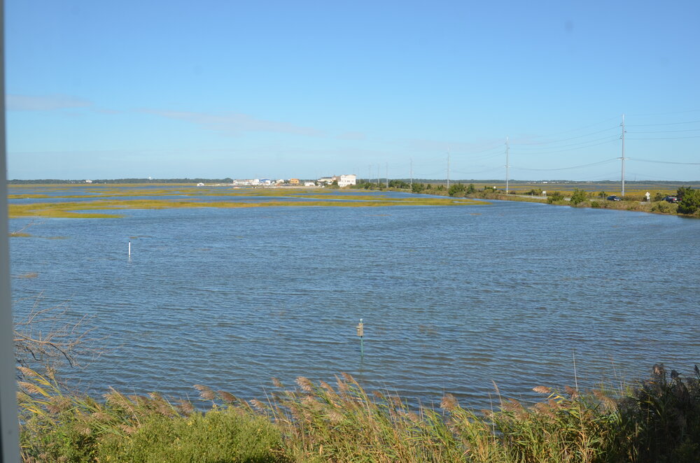 Fair-weather flooding of a tidal marsh near The Wetlands Institute.