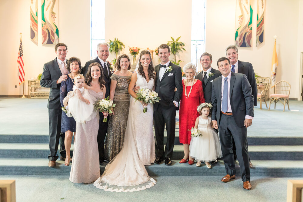 Family picture at granddaughter Marielle’s 2016 wedding