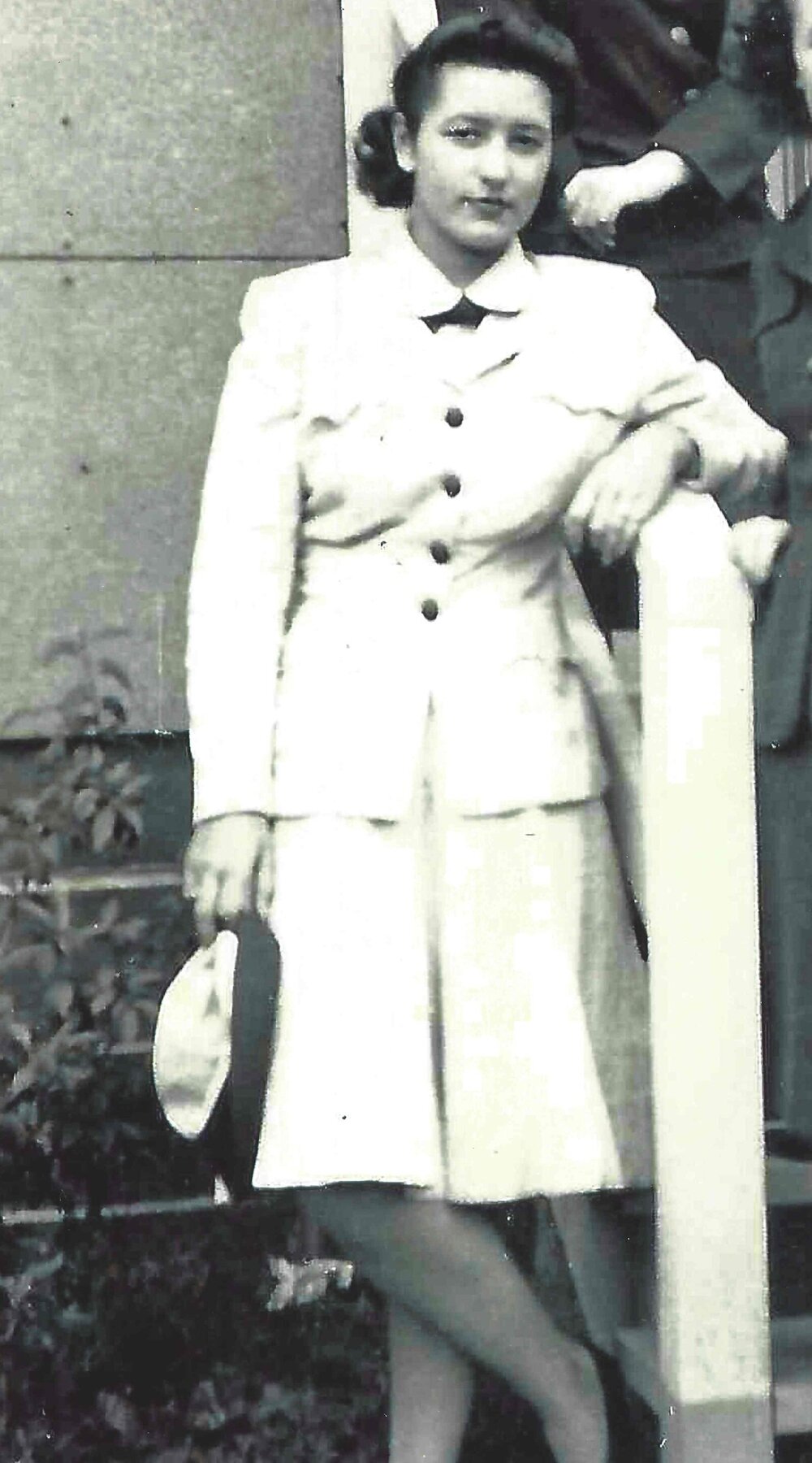 Ellen Byrnes as a young woman serving in the U.S. Navy’s WAVES.