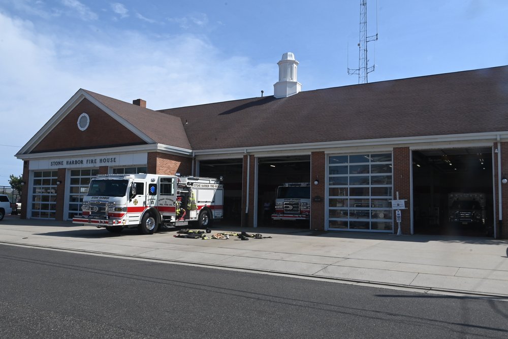 The Stone Harbor fire station on 96th Street.
