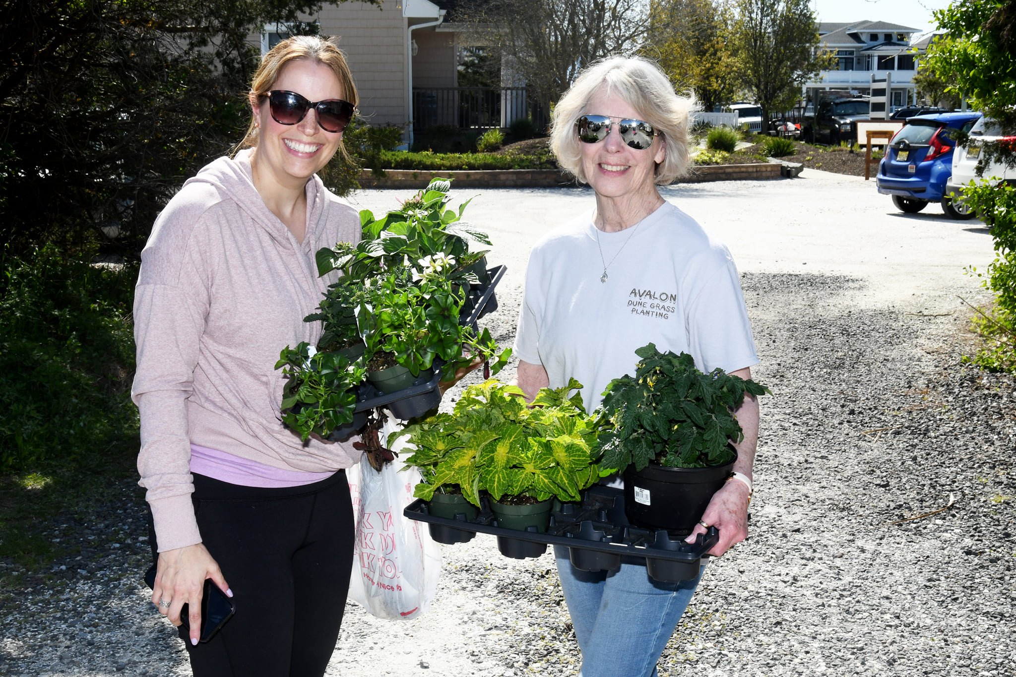 Jennifer Grayson and Carol Szabo picked up some beautiful plants at the Avalon Garden Club Plant Sale.