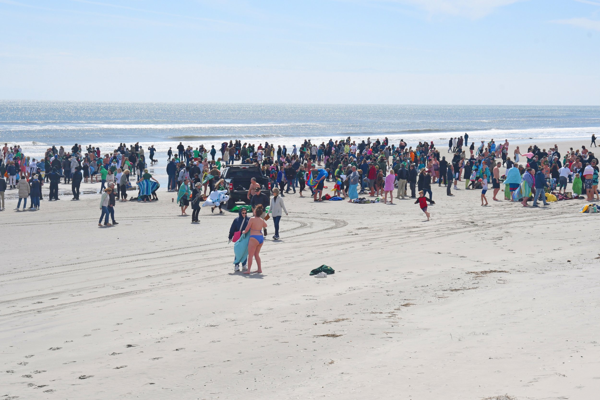 Everyone gathered on the beach at 96th Street just after the Shiver.