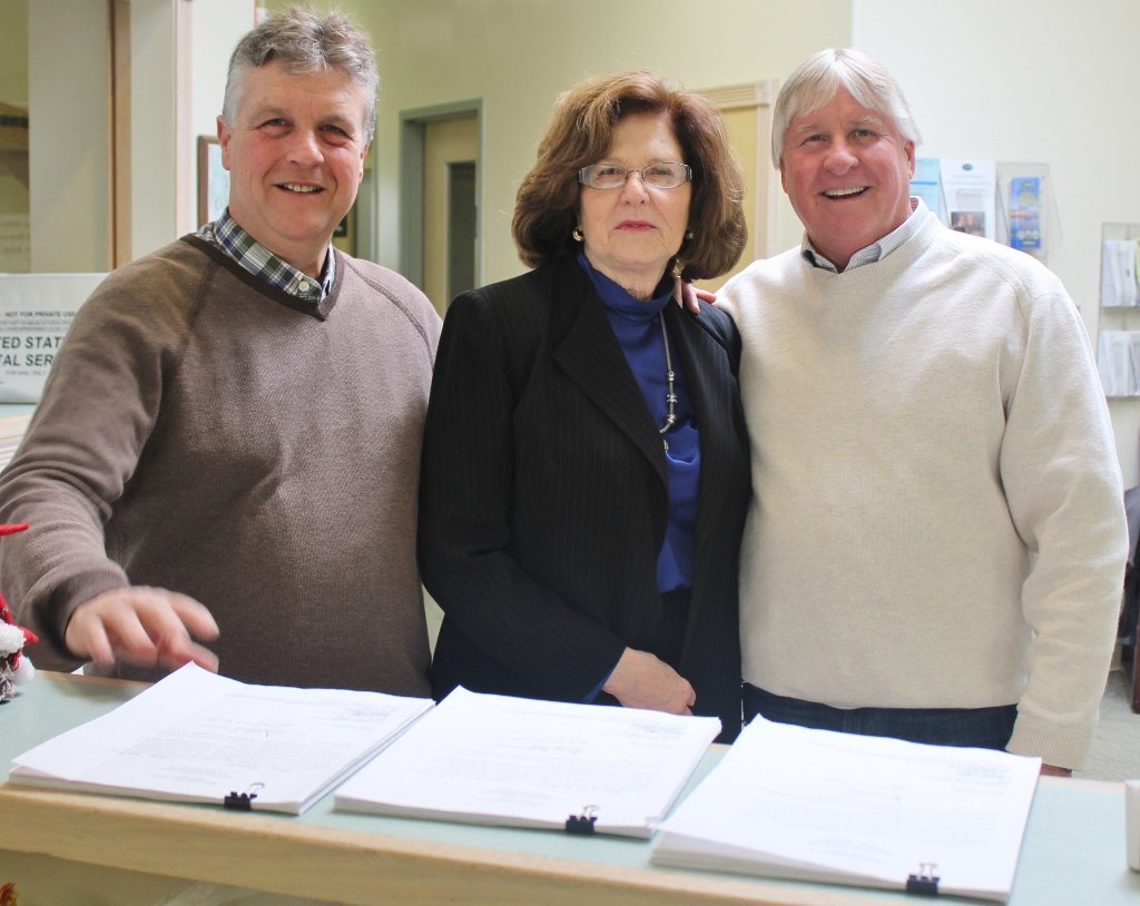 As a member of Borough Council with Jim Deever (left) and Nancy Hudanich