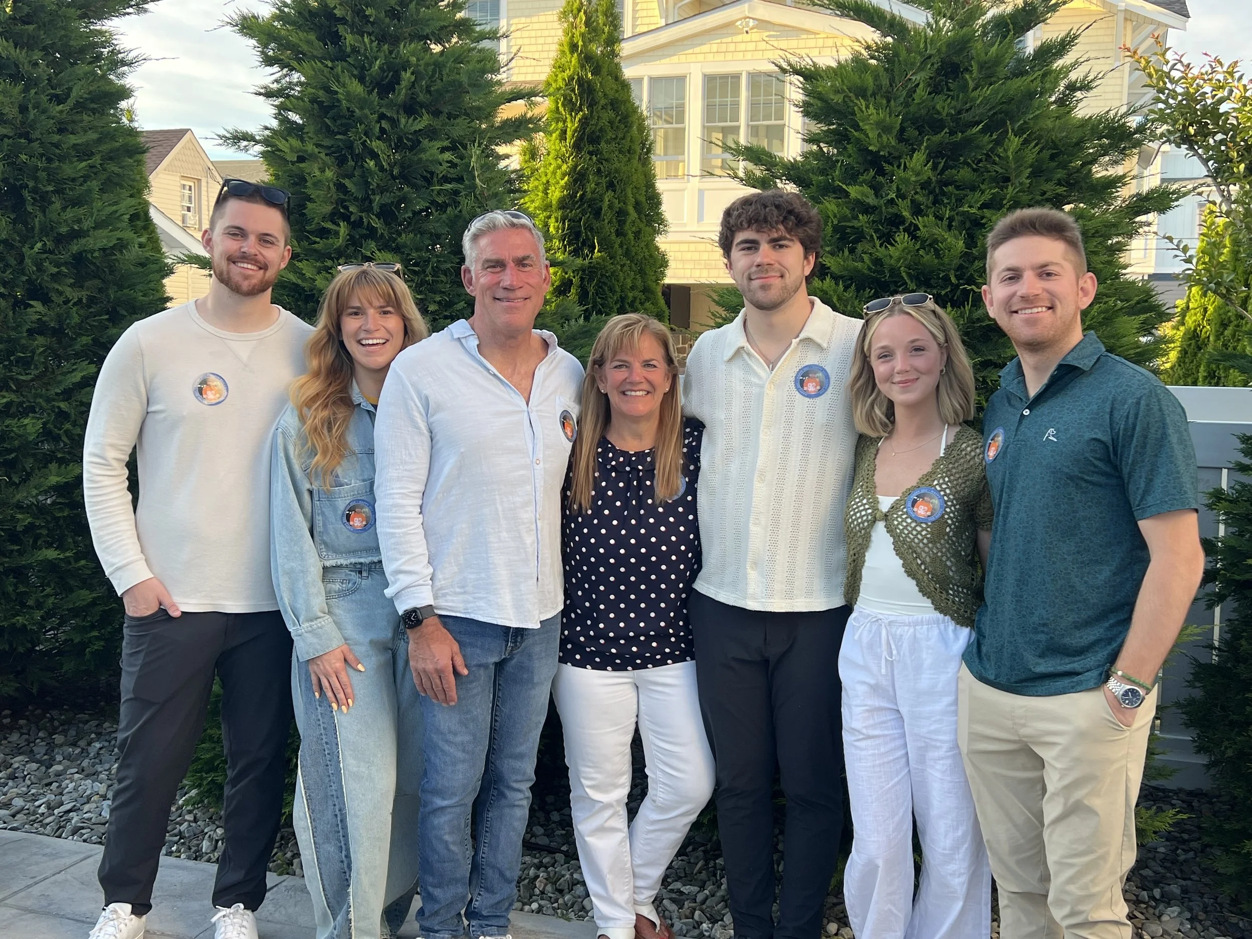 Wendi Powers with her family. From left, Ryan & Carley, Tom, Wendi, Nick, Jordan & Tommy