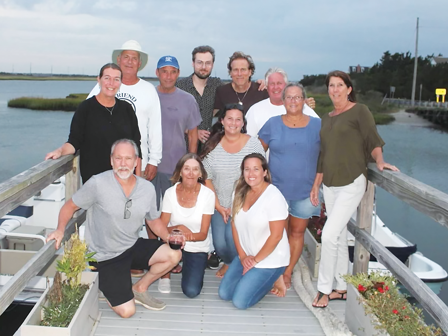 Mary Salvesen, Gary Green, the Kelly family, the Dechert Family,  the McCorristin family, and the Mayer family together in Avalon.