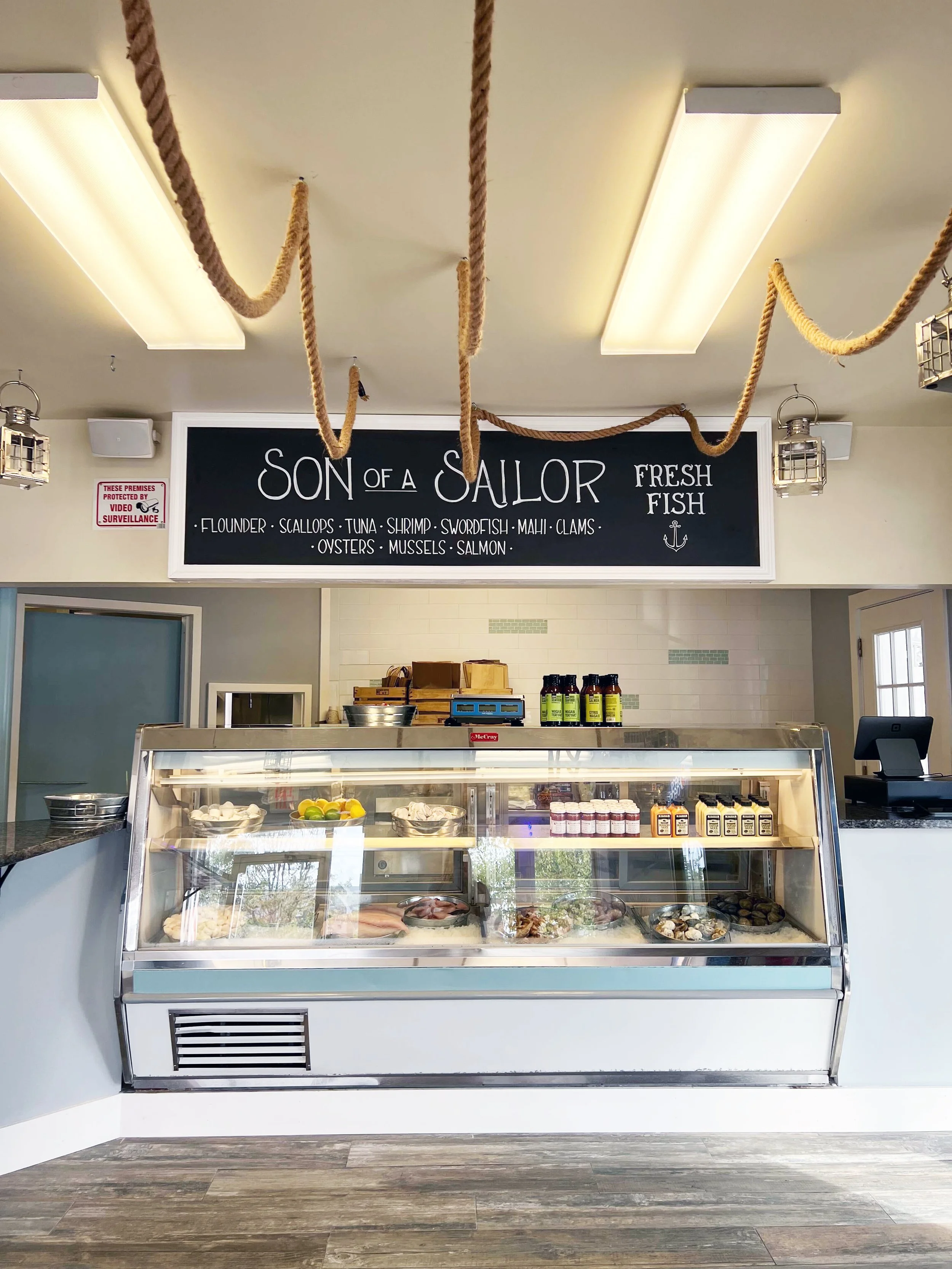 Son of a Sailor also features a fresh fish market counter.