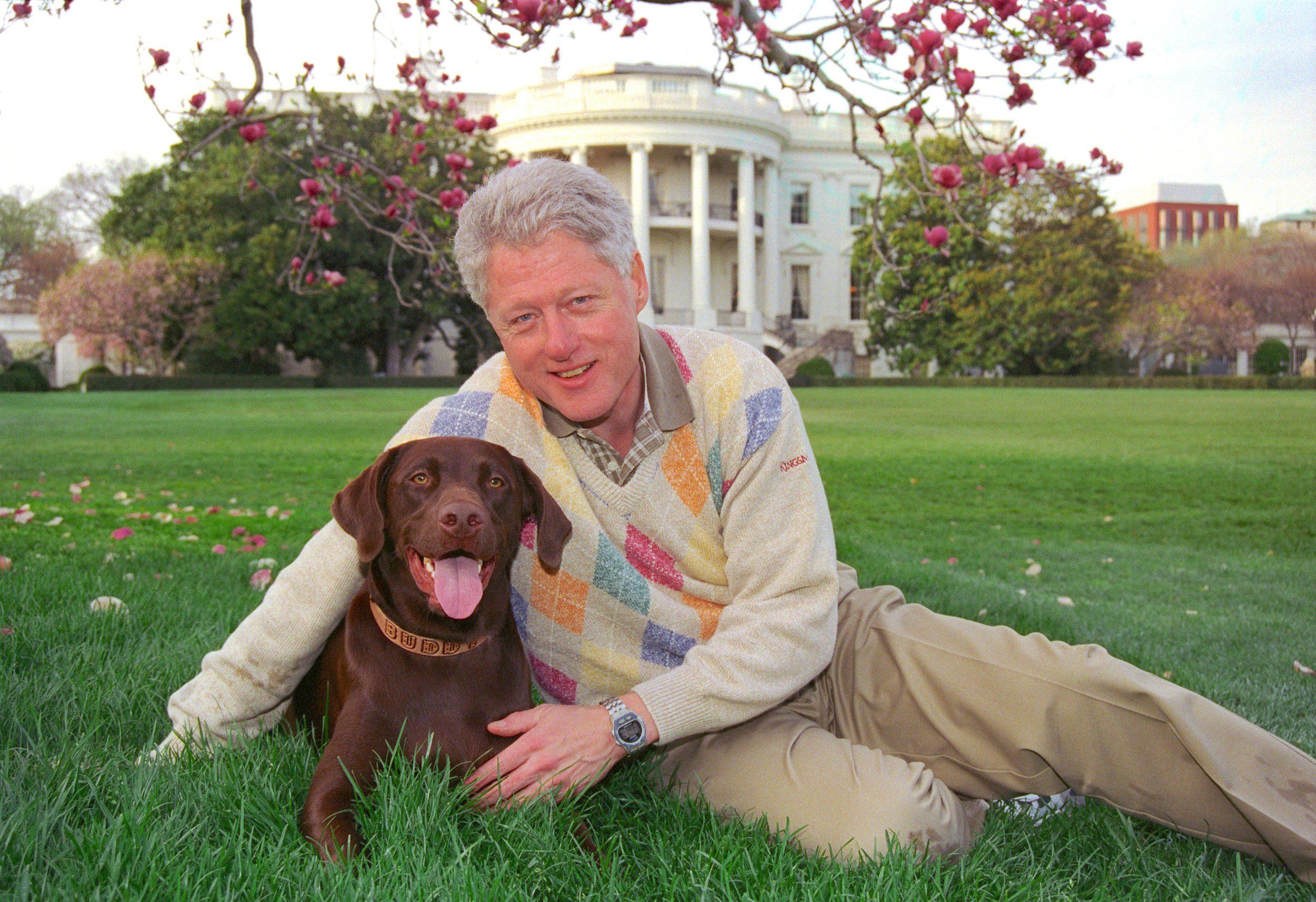 Bill Clinton  with Buddy