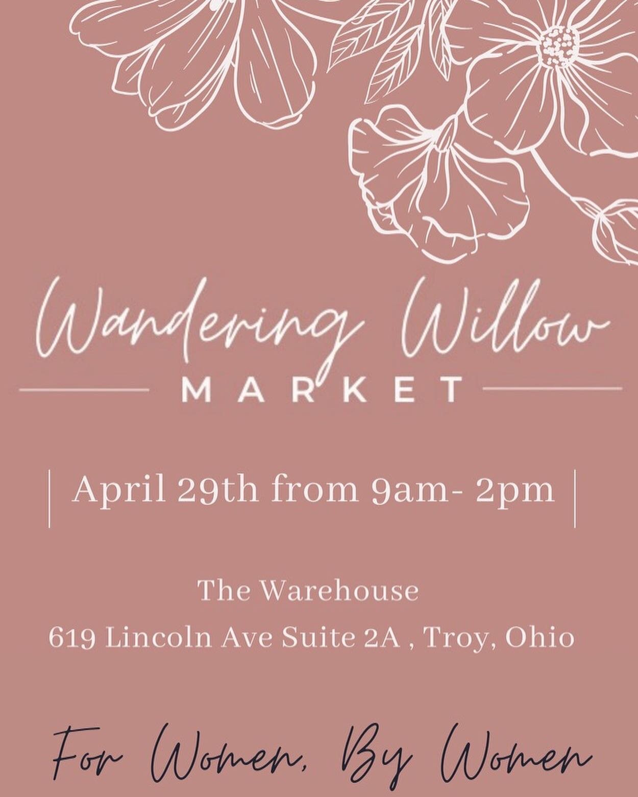 T H E  L A S T  W E E K E N D of the month &mdash; 4/29 from 9-2 come shop &lsquo;til you drop in our space + support these awesome women owned businesses! 🛍️💐✨ 

Event hosted by @thewanderingwillowbtq 🎉