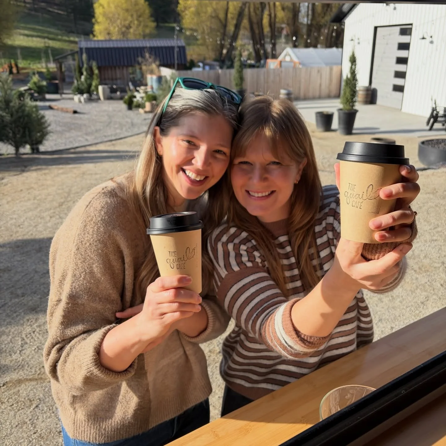 Our very first customers made our day, here to celebrate the opening of the quail cafe with us! Cheers to Cardamom lattes and soaking in the sun! 

#thequailclub