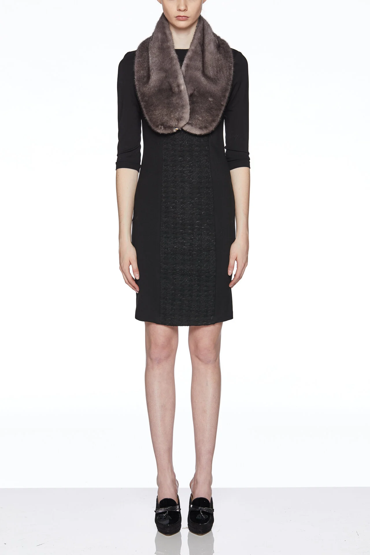 Audrey Mink Grey Stole