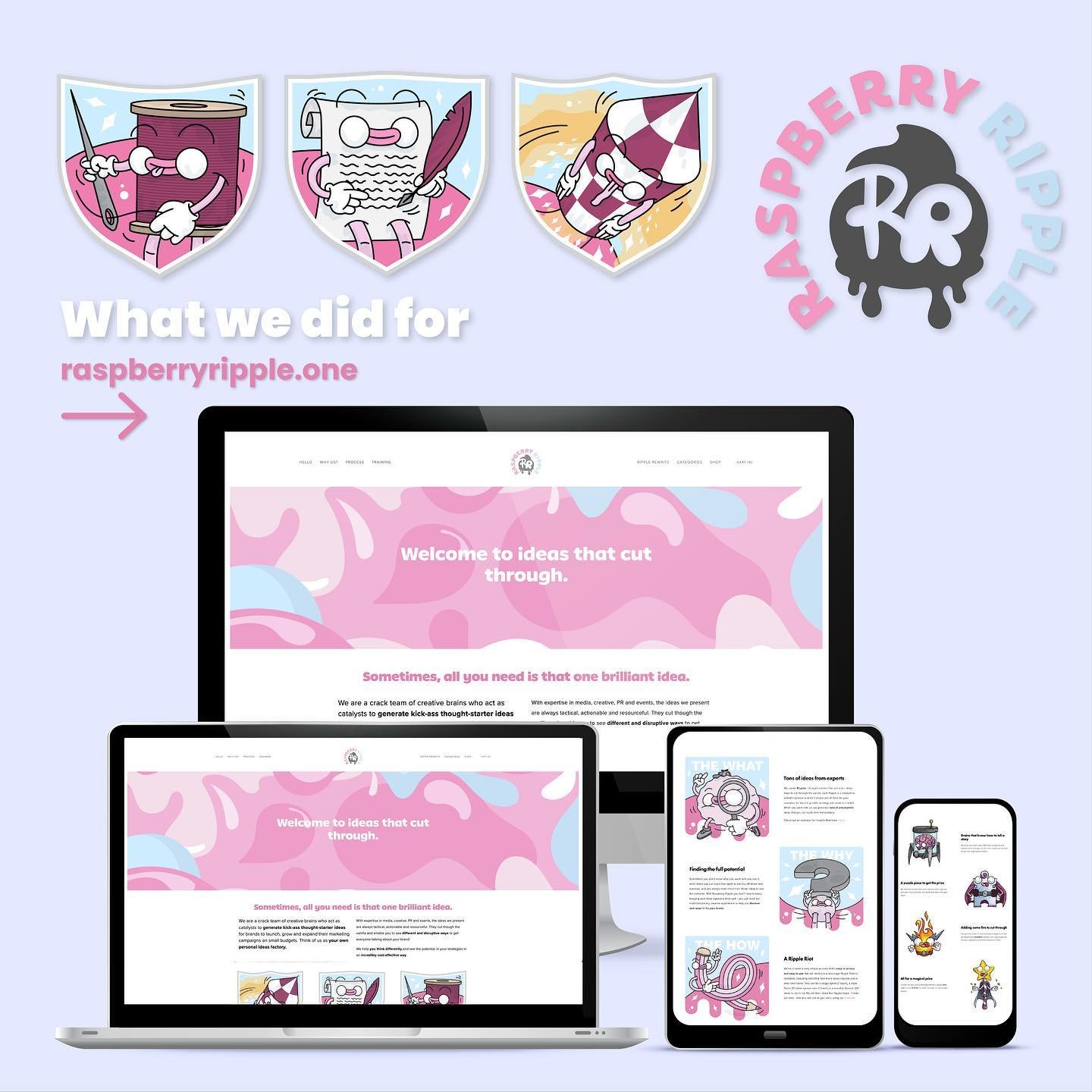 Raspberry Ripple is a London based agency that helps companies with creative marketing campaigns, PR and events. They&rsquo;ve worked with companies like &ldquo;Jolly Hog&rdquo; and &ldquo;yfood&rdquo;. We helped them with new testimonial sections, c