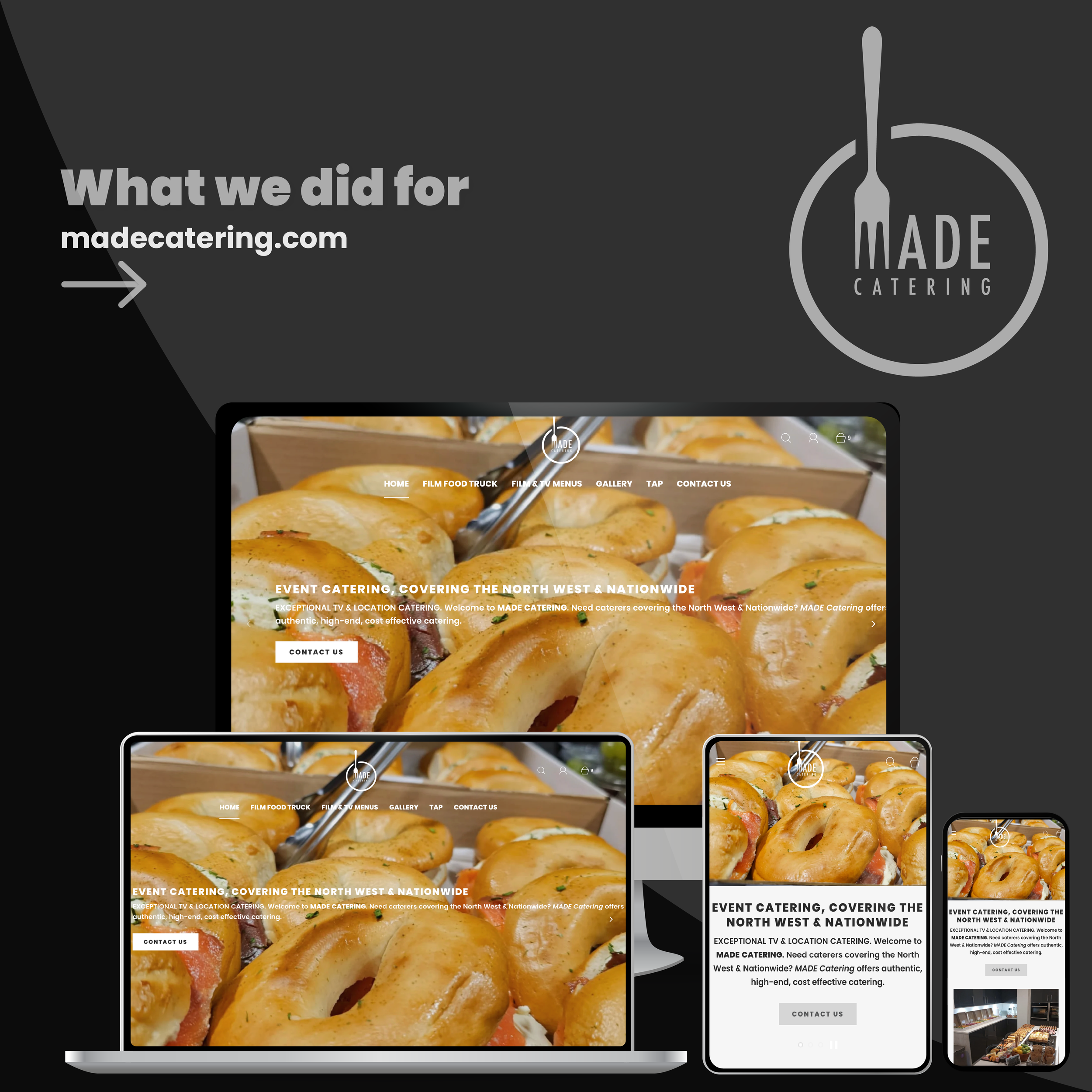 Catering Website Redesign &amp; Ordering System for Made Catering