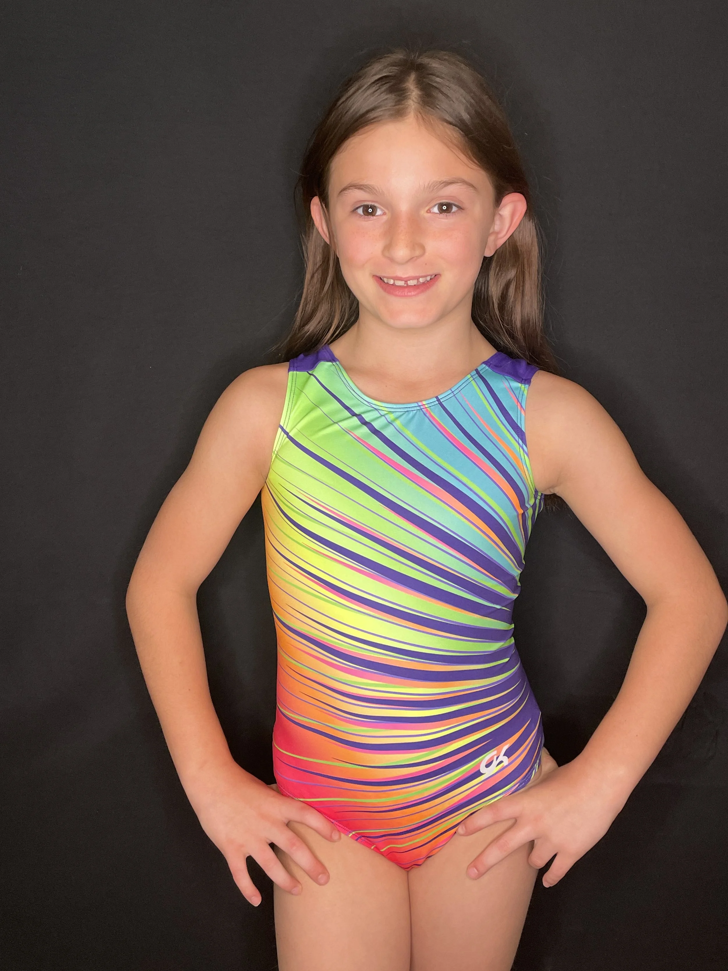 GK Rainbow Burst Workout Leotard 5285