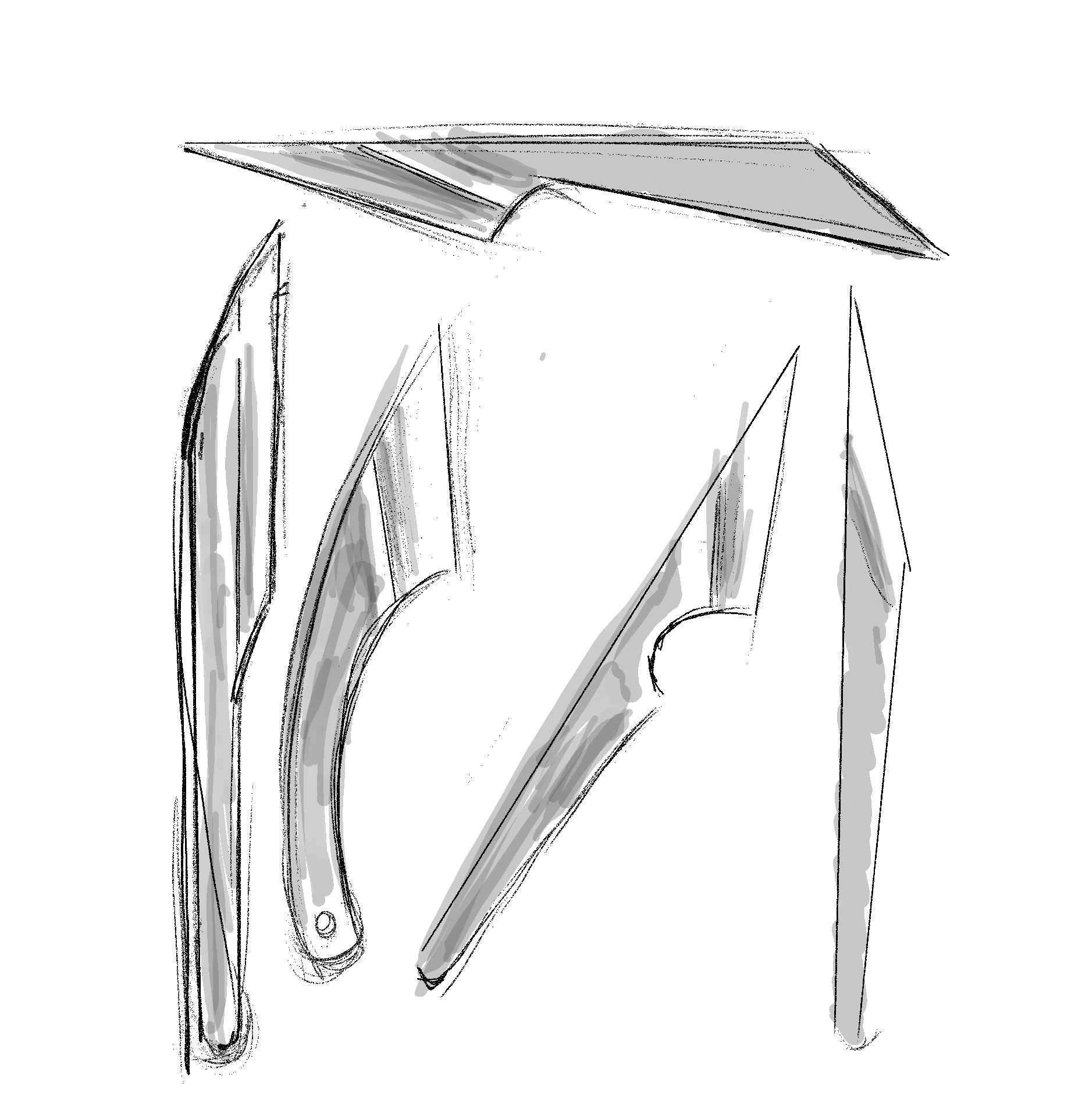 custom kiridashi sketches