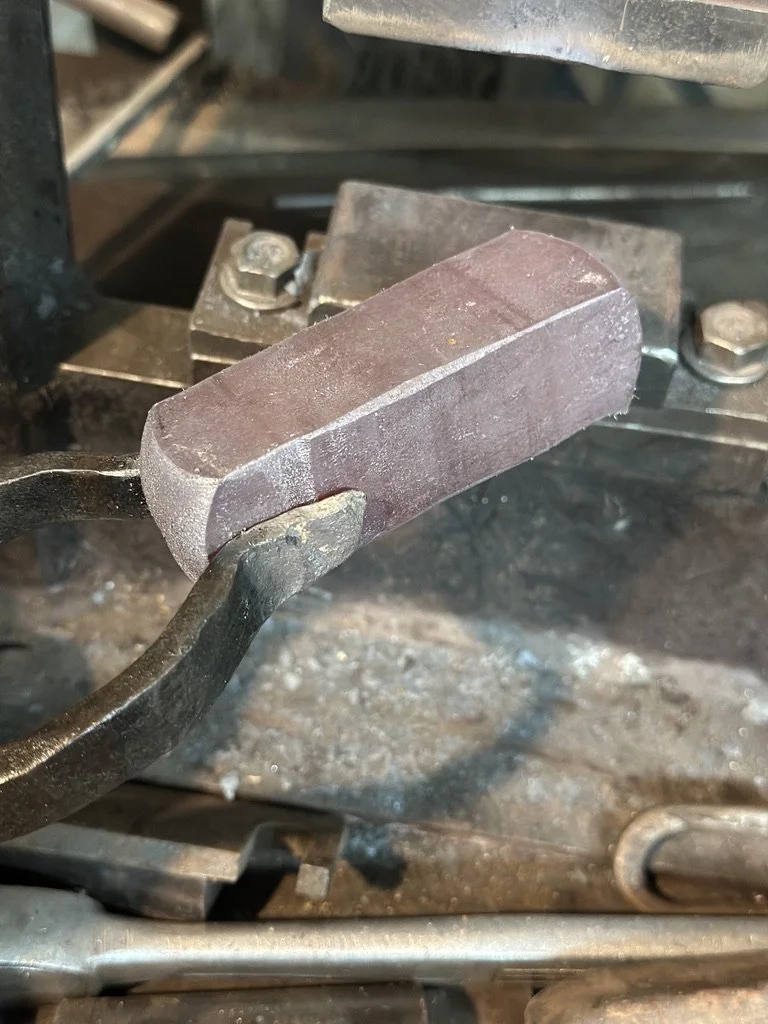 4140 Small whittling axe making process 1 