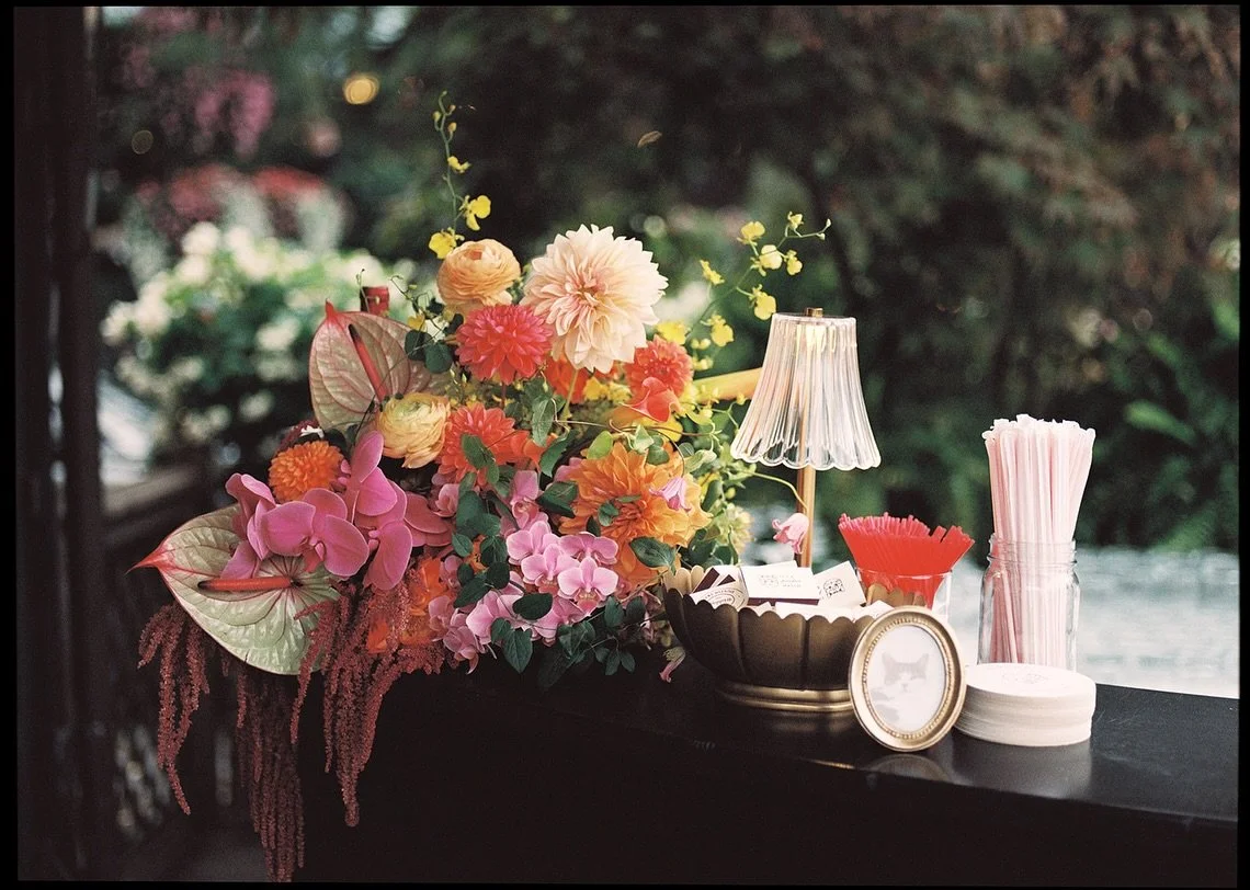 💌 steph in my inbox!! a little look into E&amp;D's colorful, dreamy wedding🏹

Planning: @occasions.by.ein 
Photographer: @stephanielawrencephoto 
Florist: @tenderflorist 
Floral Assist: @mayesfloral @emthurium 
Officiant: @perfectunionny 
Hair &amp
