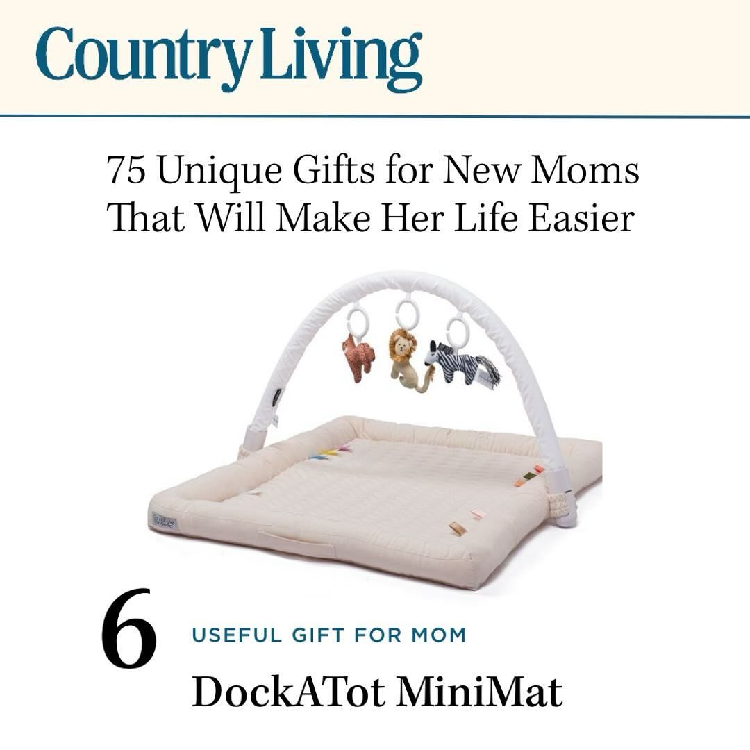 Thanks @countrylivingmag for showcasing the @dockatot MiniMat not once, but twice. #newmom #babygifts #babymusthaves #dockatotminimat