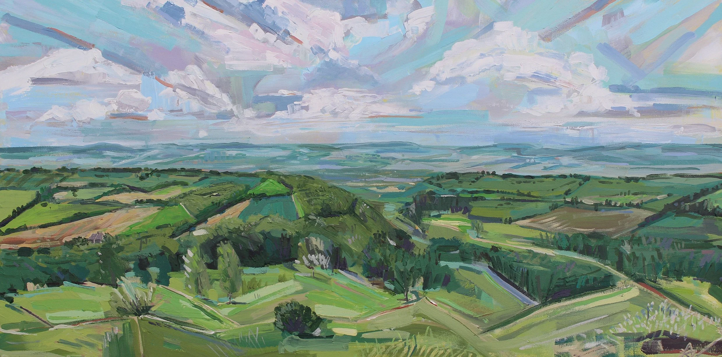 Paradise View. Acrylic on Canvas. 
