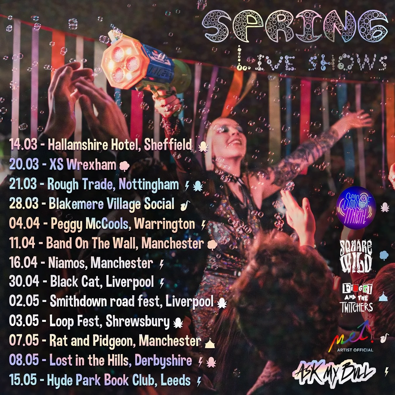 Come see me live! Here&rsquo;s all my public shows for Spring 2026. You can also find me at some private events 🥰✨🎷 - Booking enquiries link in bio!