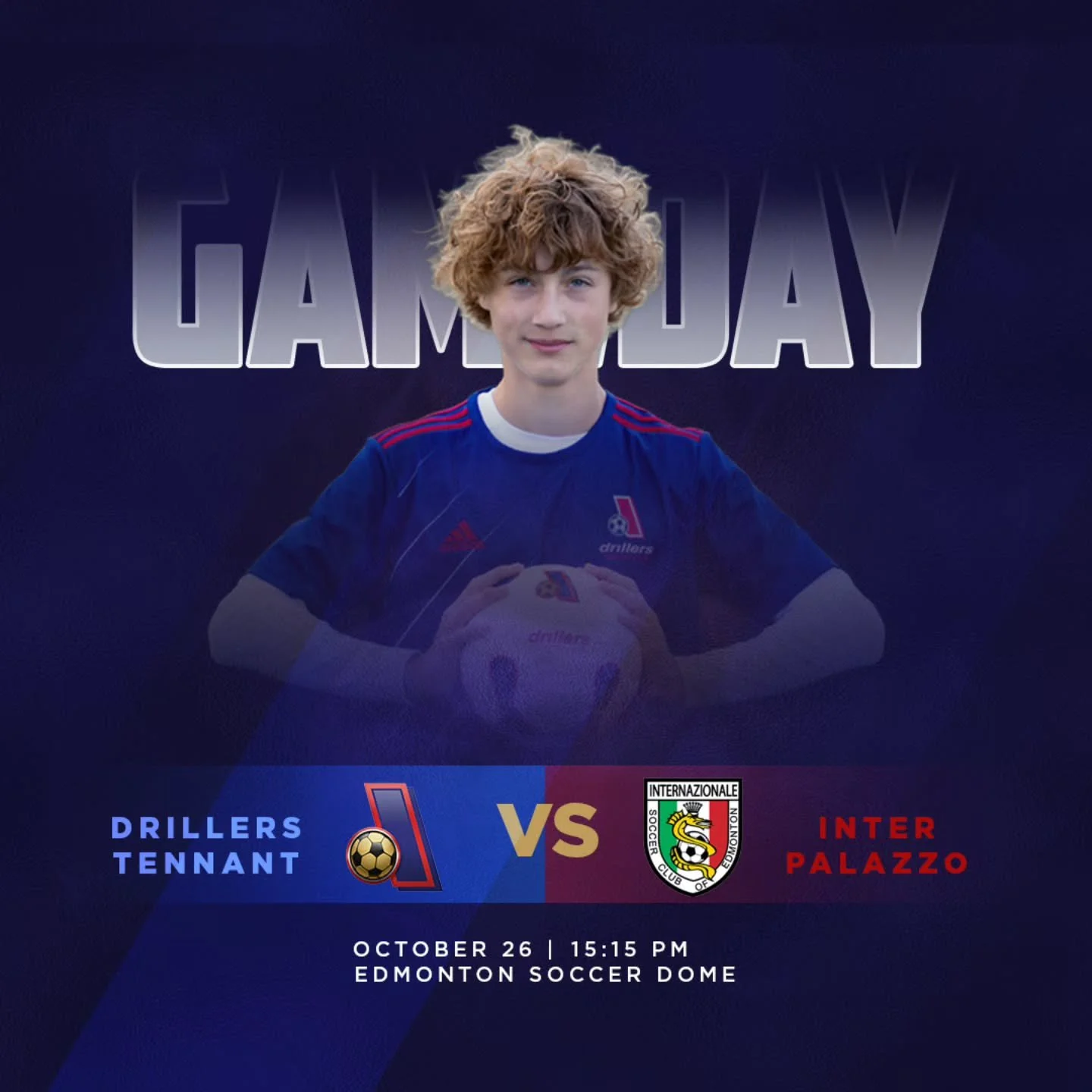 Our U17 Tennant team face off @u17b_internazionale_pal at 3:15 today! Check them out at the Dome. #emsa #yegsoccer