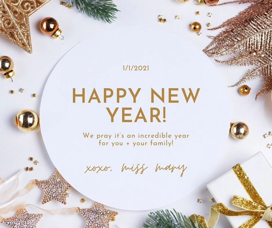 Happy New Year from Miss Mary’s Market! We hope it’s already off to an amazing start! 🎉✨🙌🏽
