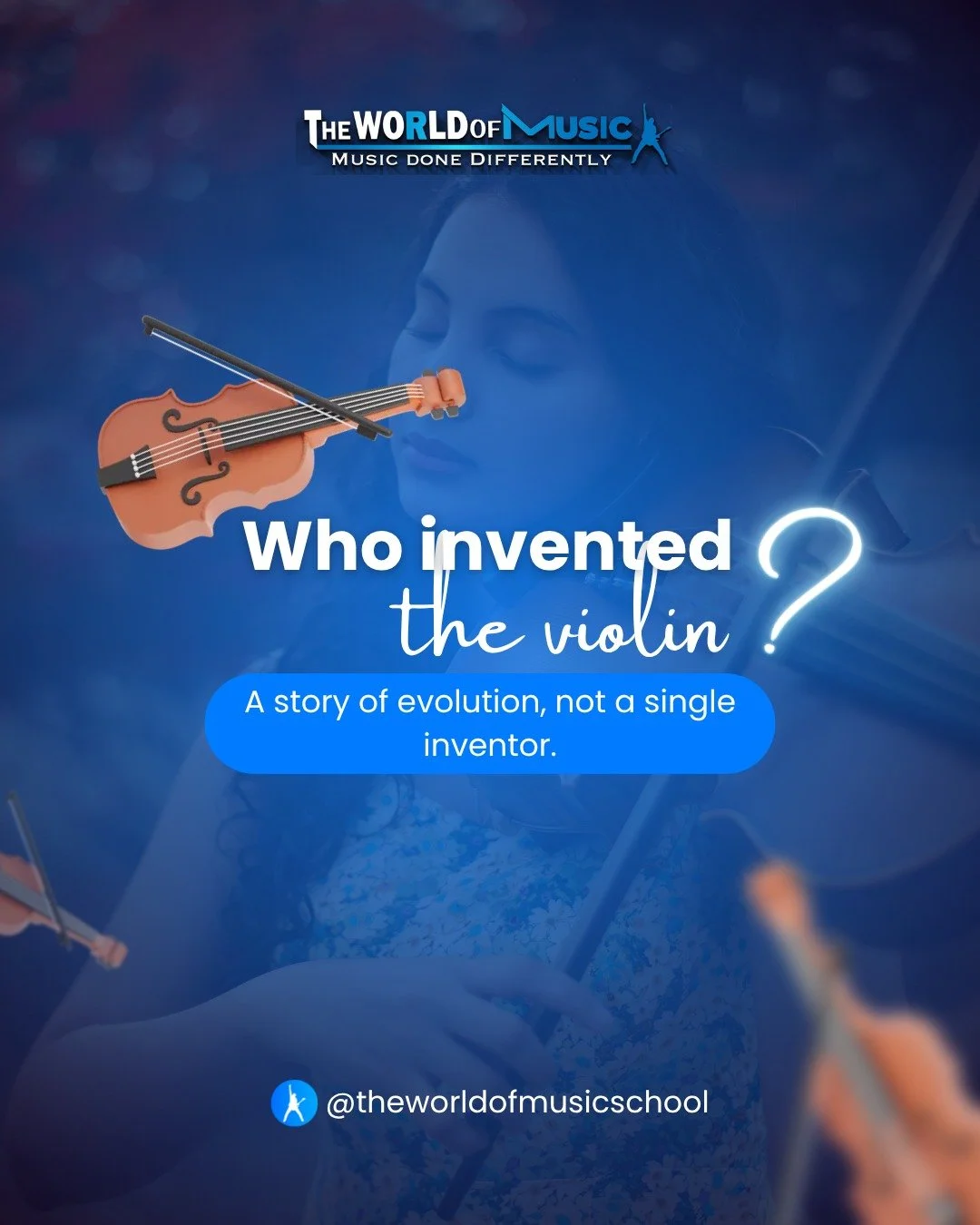 🎶 Who invented the violin?
Spoiler alert: it wasn&rsquo;t just one person! 👀✨

The violin&rsquo;s story is one of evolution &mdash; a journey across centuries, continents, and cultures. 🌍
From the ancient Rebab in the Middle East and the Erhu in C