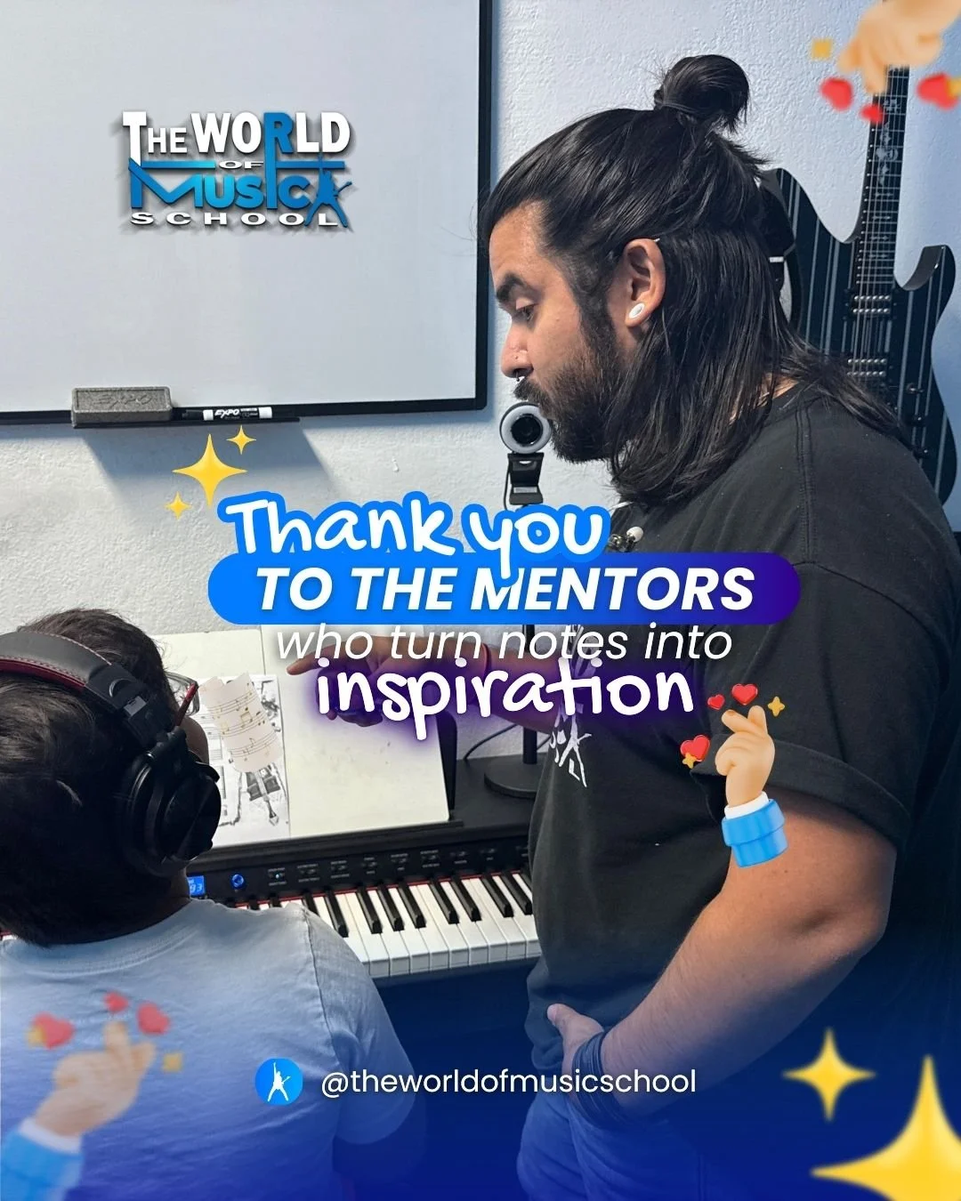 ❤️🎶 BEHIND EVERY GREAT MUSICIAN, THERE IS A TEACHER WHO BELIEVES IN THEM. 🎶❤️

Today, we want to pause and honor the heart of our school &mdash; our incredible teachers. At The World of Music School, teaching goes far beyond notes and chords. It&rs