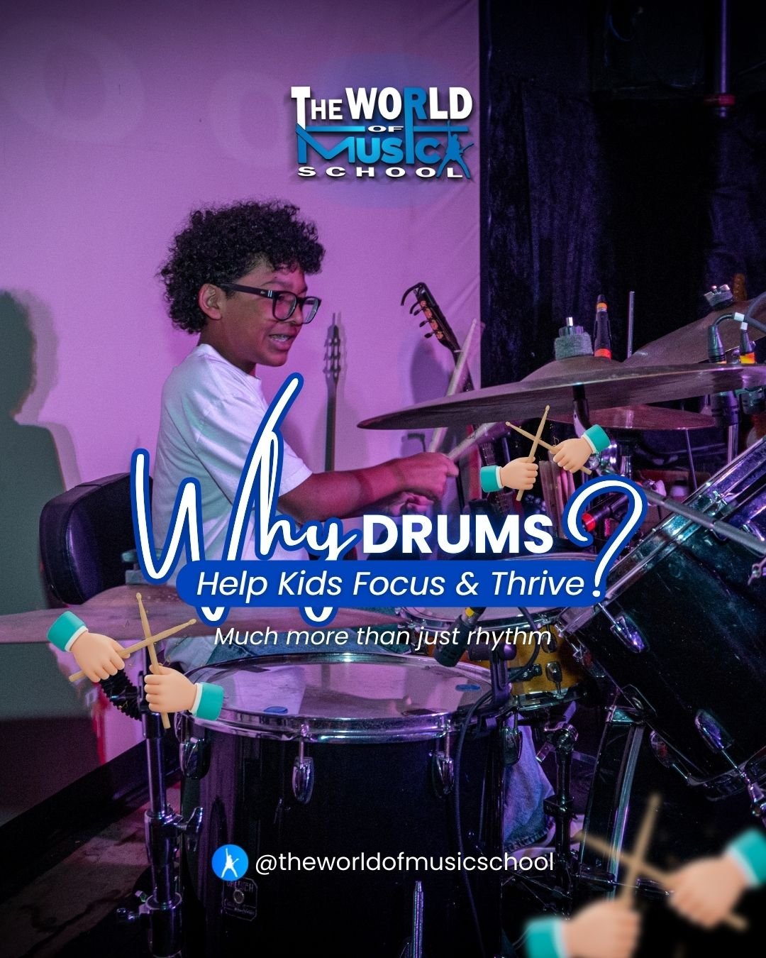 🥁🤔 NOISE&hellip; OR BRAIN TRAINING? 🤔🥁

Drums often get labeled as the &ldquo;noisy&rdquo; instrument &mdash; but science (and experience) tells us a very different story. Drummers develop highly organized, focused, and powerful brains 🤩

At The