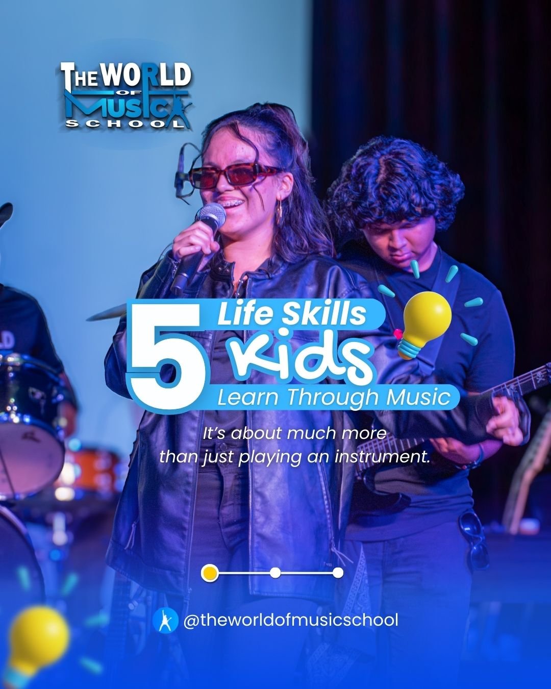✨🎶 MORE THAN NOTES, WE ARE SHAPING PEOPLE. 🎶✨

Parents often ask us: &ldquo;What will my child gain besides learning piano or guitar?&rdquo;
Our answer is simple &mdash; tools for a lifetime. 🛠️🧠

At The World of Music School, the instrument is t