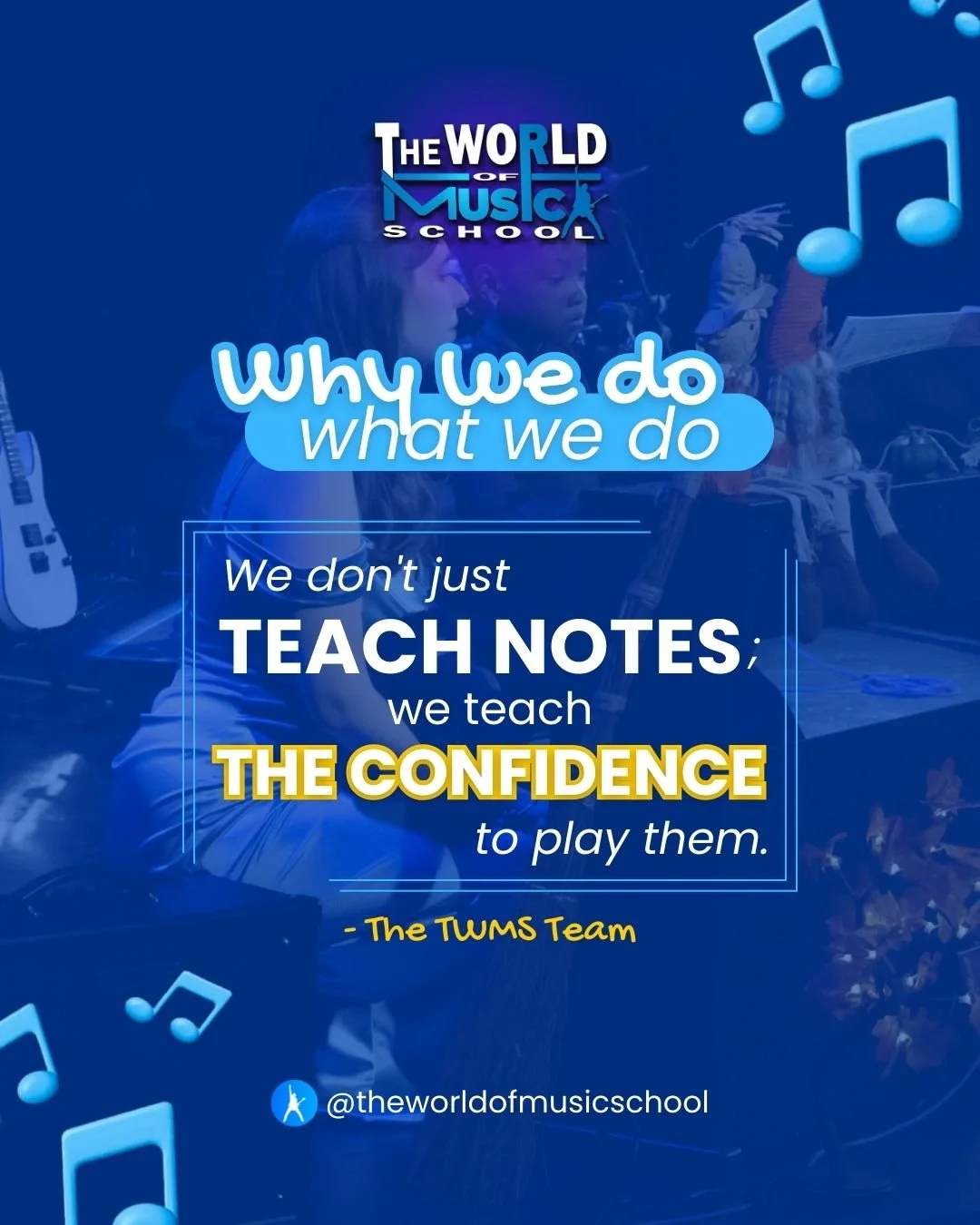 ❤️🎼 MORE THAN LESSONS, WE BUILD MOMENTS. 🎼❤️

People often ask us what we love most about teaching at The World of Music School. And while we love music, the real answer lives beyond the notes &mdash; in the moments that happen because of them. 🎹✨