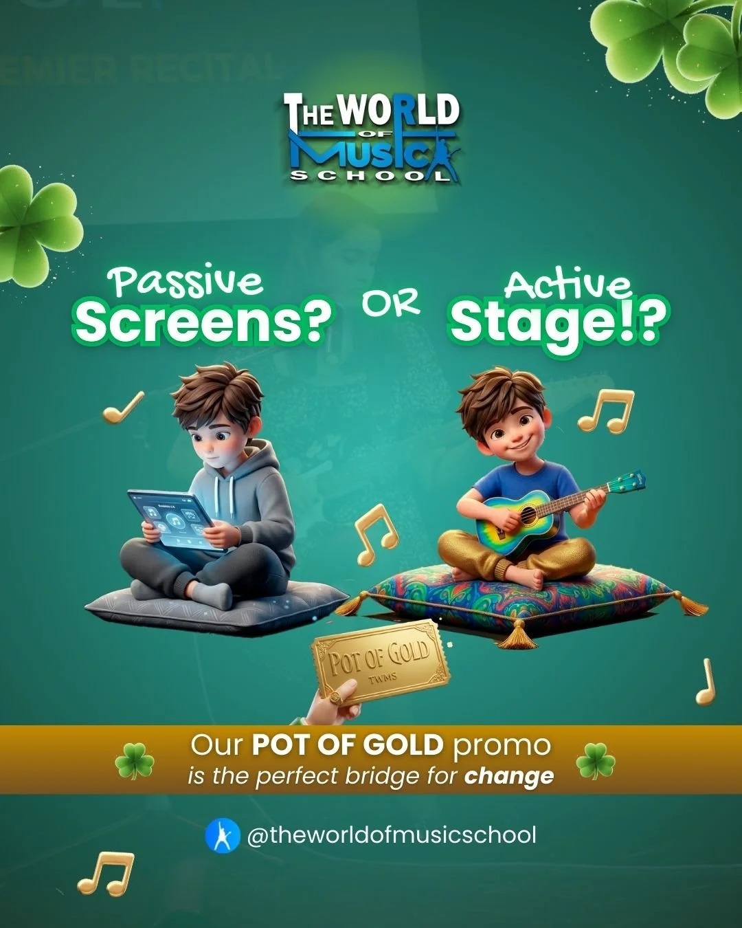 Endless scrolling is easy.
But the feeling of playing your first song? That stays with you forever. 🎶

Today, kids spend hours on screens. But imagine if even a small part of that time turned into something real &mdash; learning a skill, building co