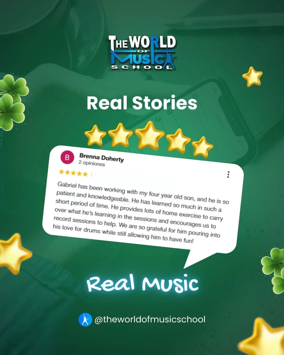 Sometimes parents say out loud what we see happening every day: music changes lives. 🎶

Behind every 5-star review is a story.
A student who gained confidence.
A child who discovered their voice.
A family who watched that transformation happen week 