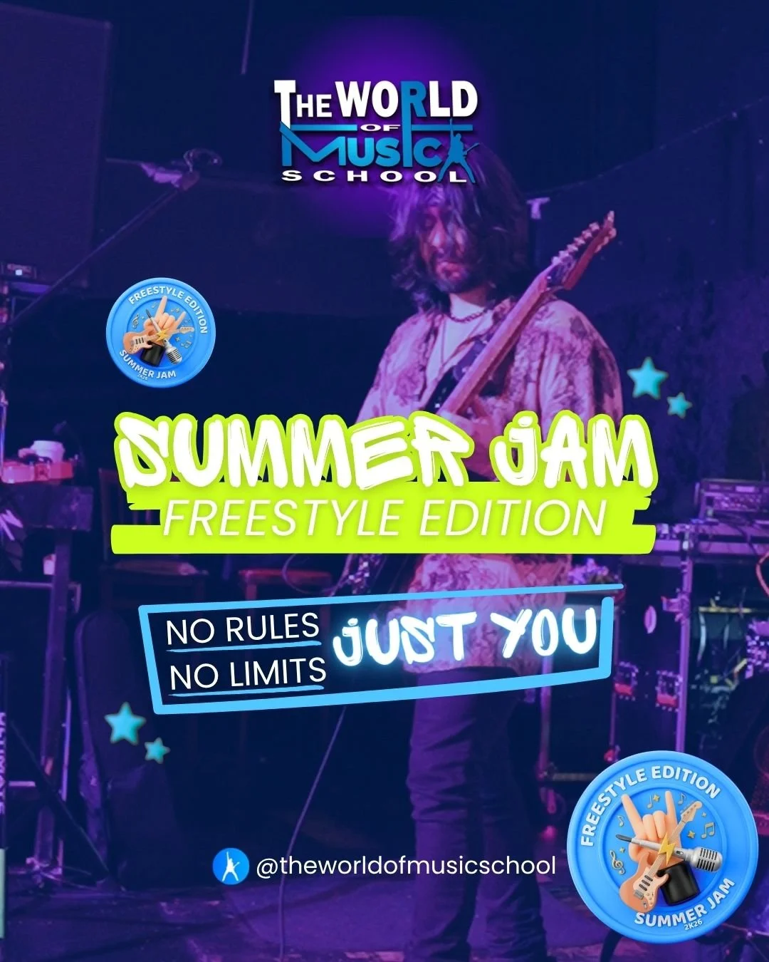 After YEARS of structure&hellip;
After learning the rules&hellip;

It&rsquo;s time to BREAK them. 🎤⚡

Welcome to Summer Jam: Freestyle Edition &mdash; where creativity takes over and YOUR sound leads the way.

🎶 Pick your songs
🎸 Build your vibe
?