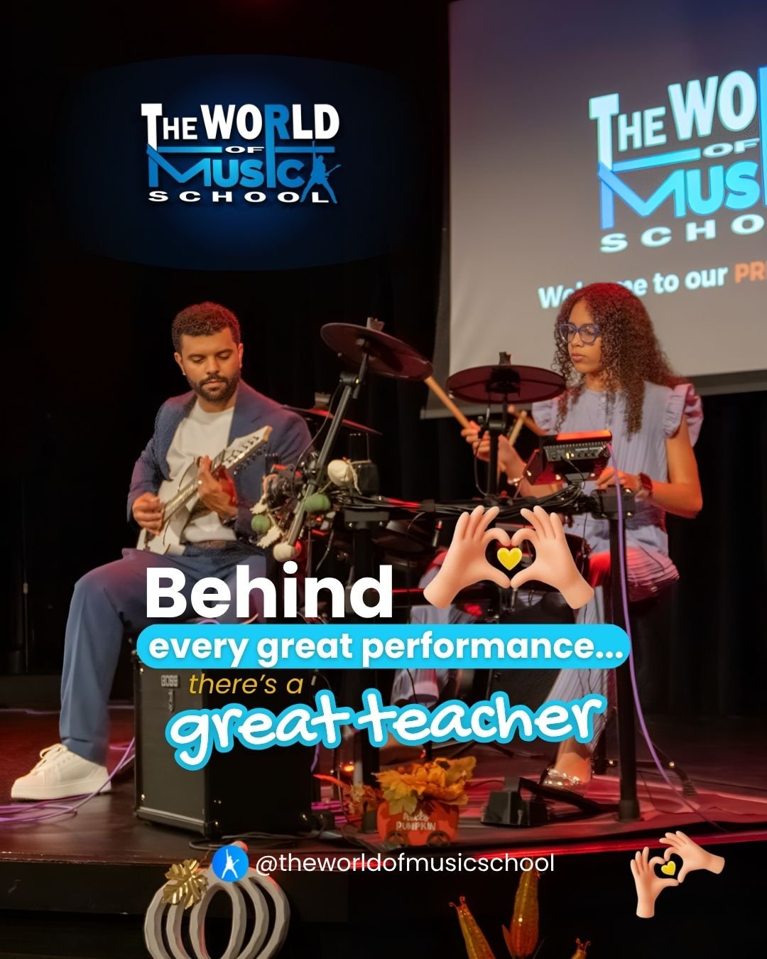 Before the applause&hellip;
Before the spotlight&hellip;

There&rsquo;s always a teacher who believed first. ✨

Behind every confident performance is someone who said,
&ldquo;You can do this.&rdquo;

At The World of Music School, our teachers are mor