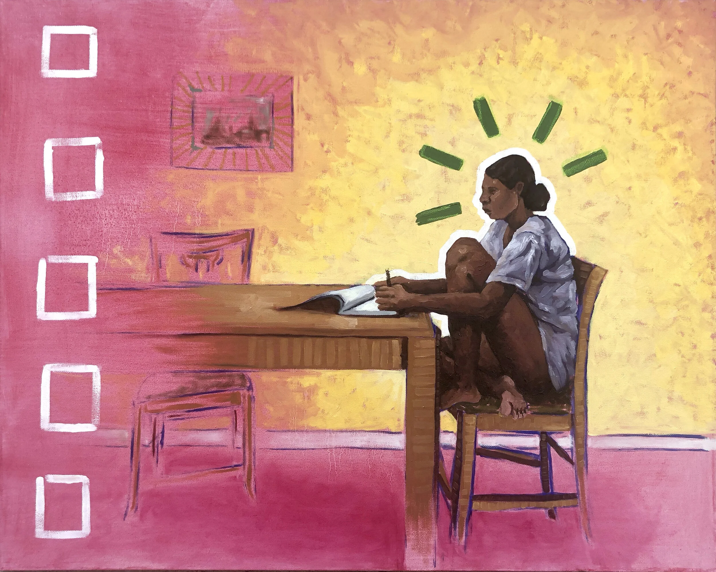 "Thought Inventory" oil on canvas (2020)