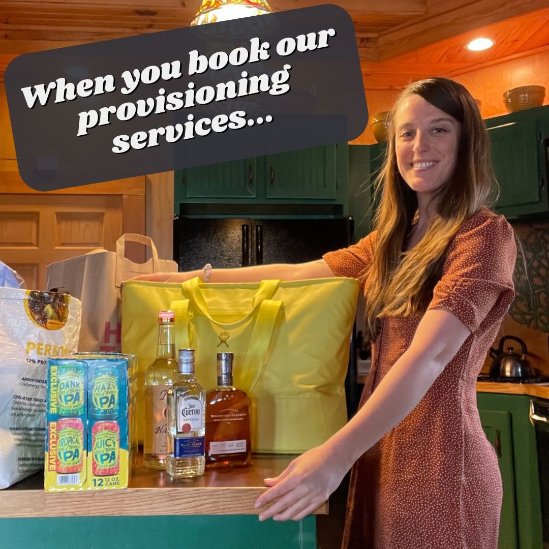 Elevate your Asheville area getaway with our Provisioning Services 🛒🚚 

Why spend your first night in Asheville at the grocery store? Arrive to a fully stocked rental and dive straight into relaxation. Let us handle the groceries and other items so