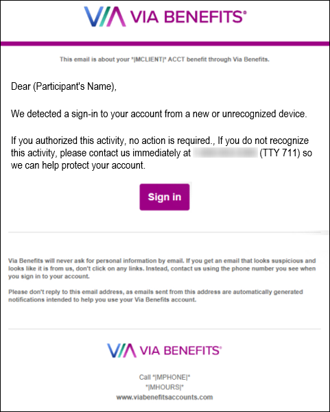 Image of sample email