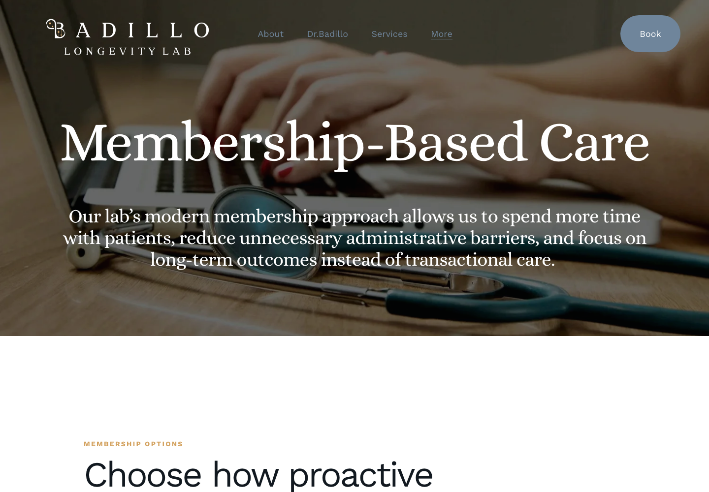Redesigned memberships page
